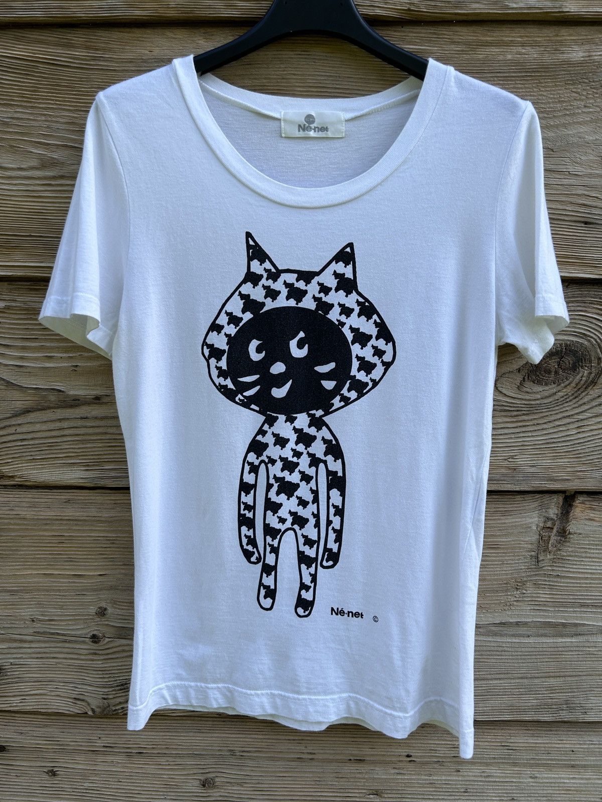Issey Miyake Ne-Net By Issey Miyake Cow Costume Cat T-Shirt In White Size M / US 6-8 / IT 42-44 - 1 Thumbnail