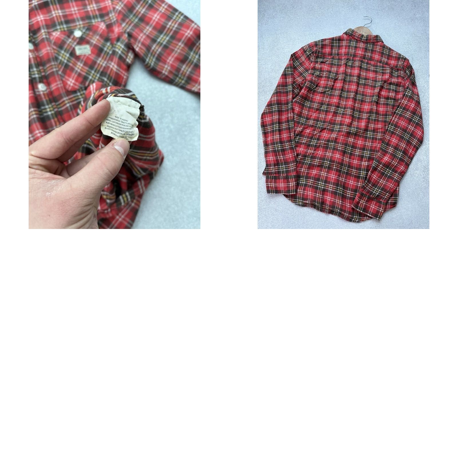 Vintage DENIM & SUPPLY RALPH LAUREN Plaid Flannel Shirt Red Check Button Up Mens Size S Size US S / EU 44-46 / 1 - 8 Thumbnail