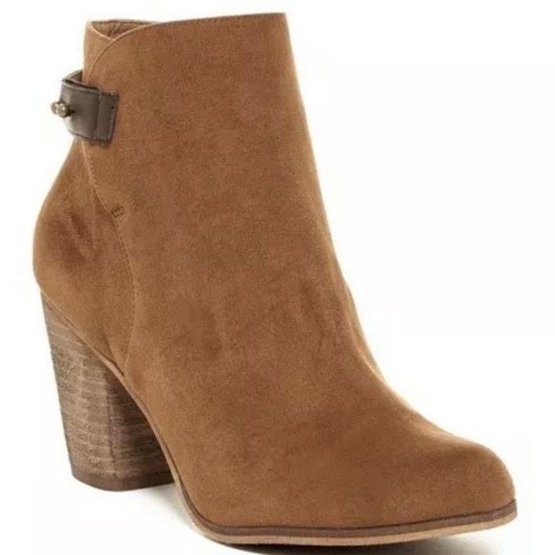 Nordstrom Abound | Loren Brown Heeled Ankle Booties | Size 9 Size US 9 / IT 39 - 1 Thumbnail