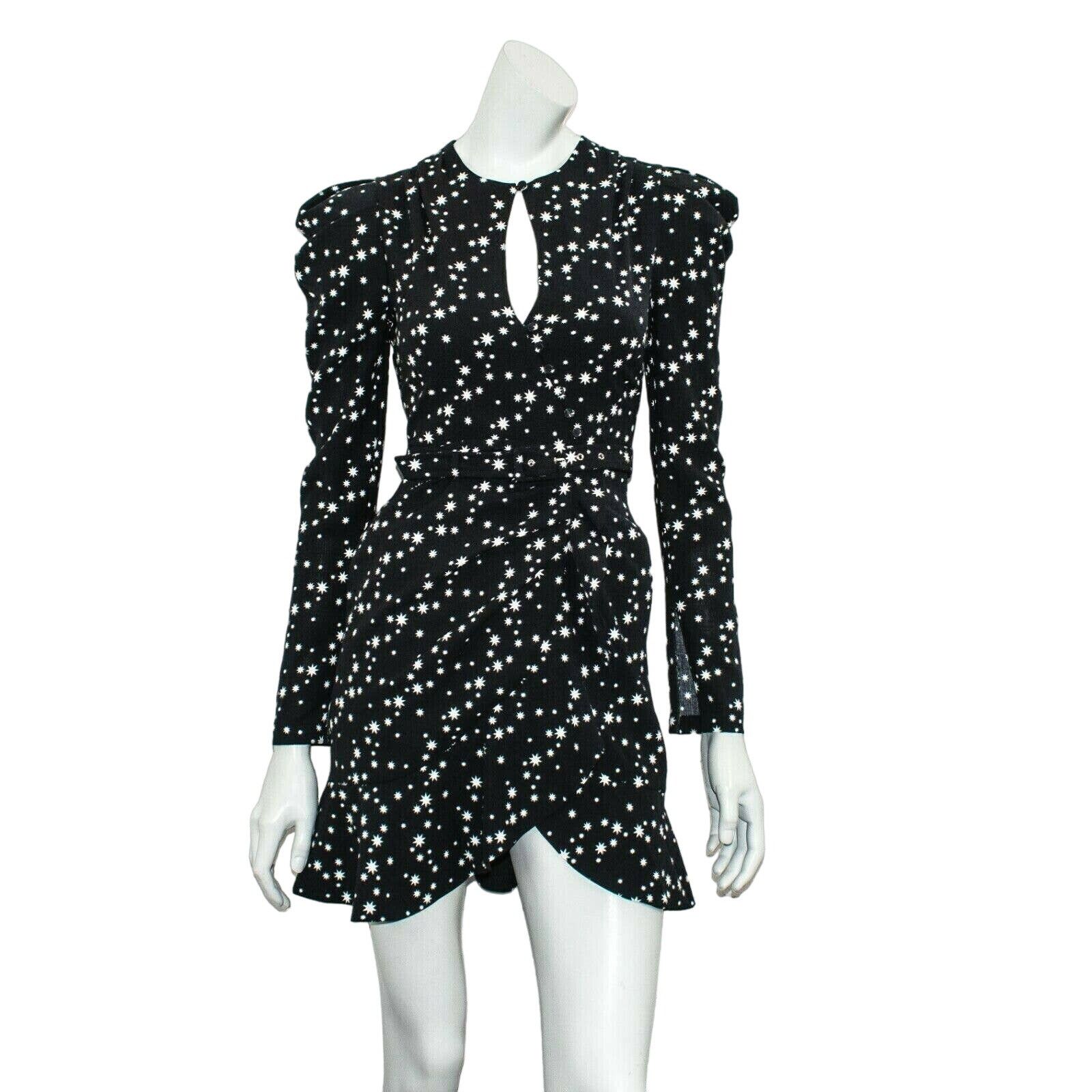 Jonathan Simkhai Jonathan Simkhai Star Print Wrap Dress Black size 0 NWT $465 Size XS / US 0-2 / IT 36-38 - 2 Thumbnail