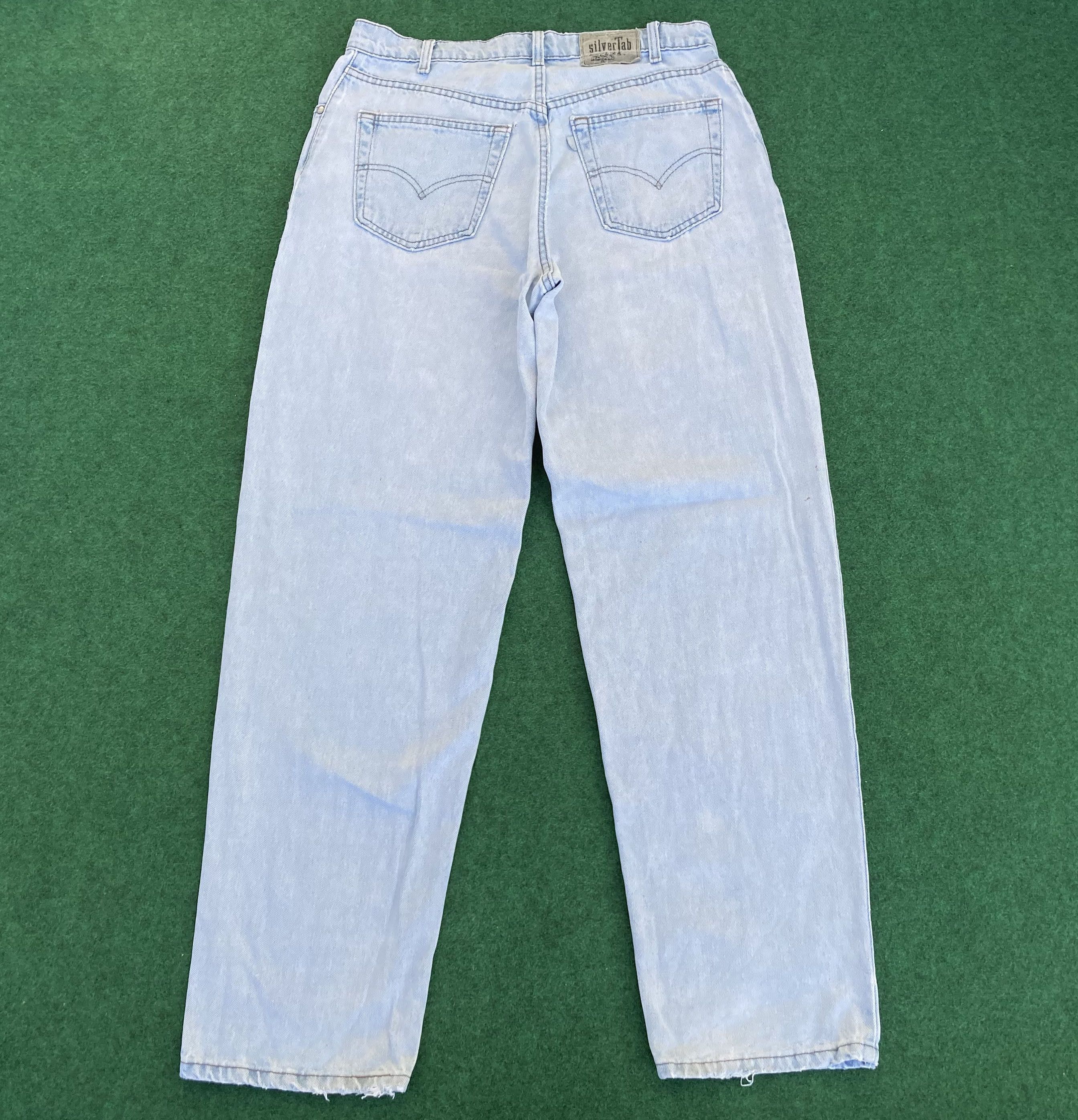 Levi's × Vintage Vtg Levis Silvertab Loose Baggy Sz 33 90s Ripped 90s Jeans Size US 33 - 12 Thumbnail