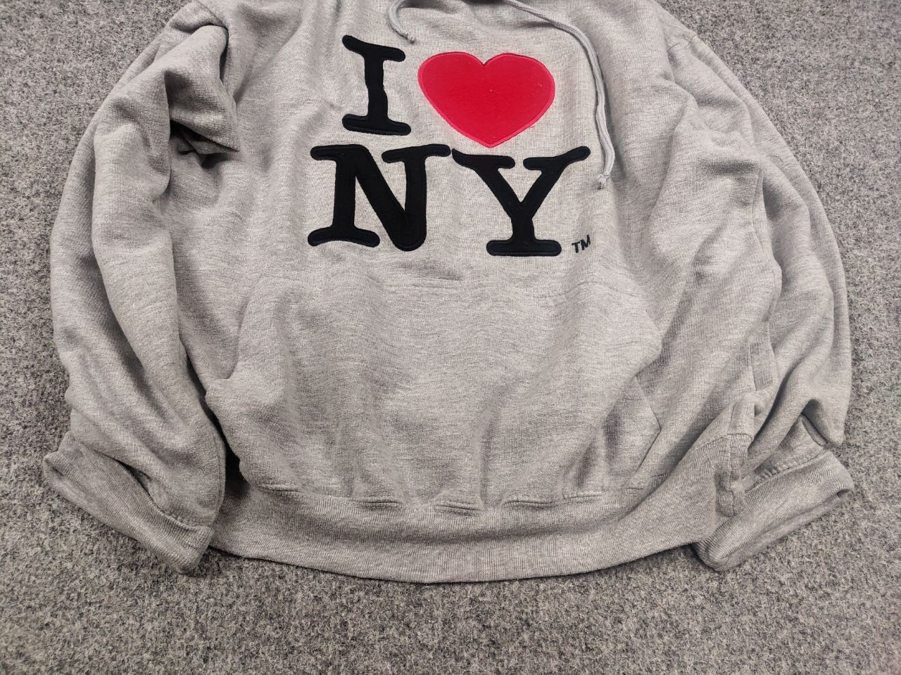 Other I Love New York Vintage Blank Logo Gray Hoodie Y2K Style Size US M / EU 48-50 / 2 - 6 Thumbnail