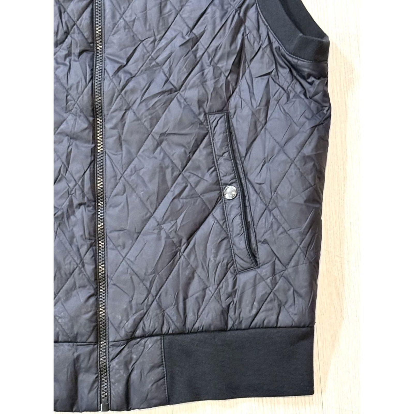 Ralph Lauren Polo Ralph Lauren Vest Quilted Sleeveless Black Diamond Nylon Softshell Zip Mid-Length Stand-Up Collar Men S Small Size US S / EU 44-46 / 1 - 3 Thumbnail