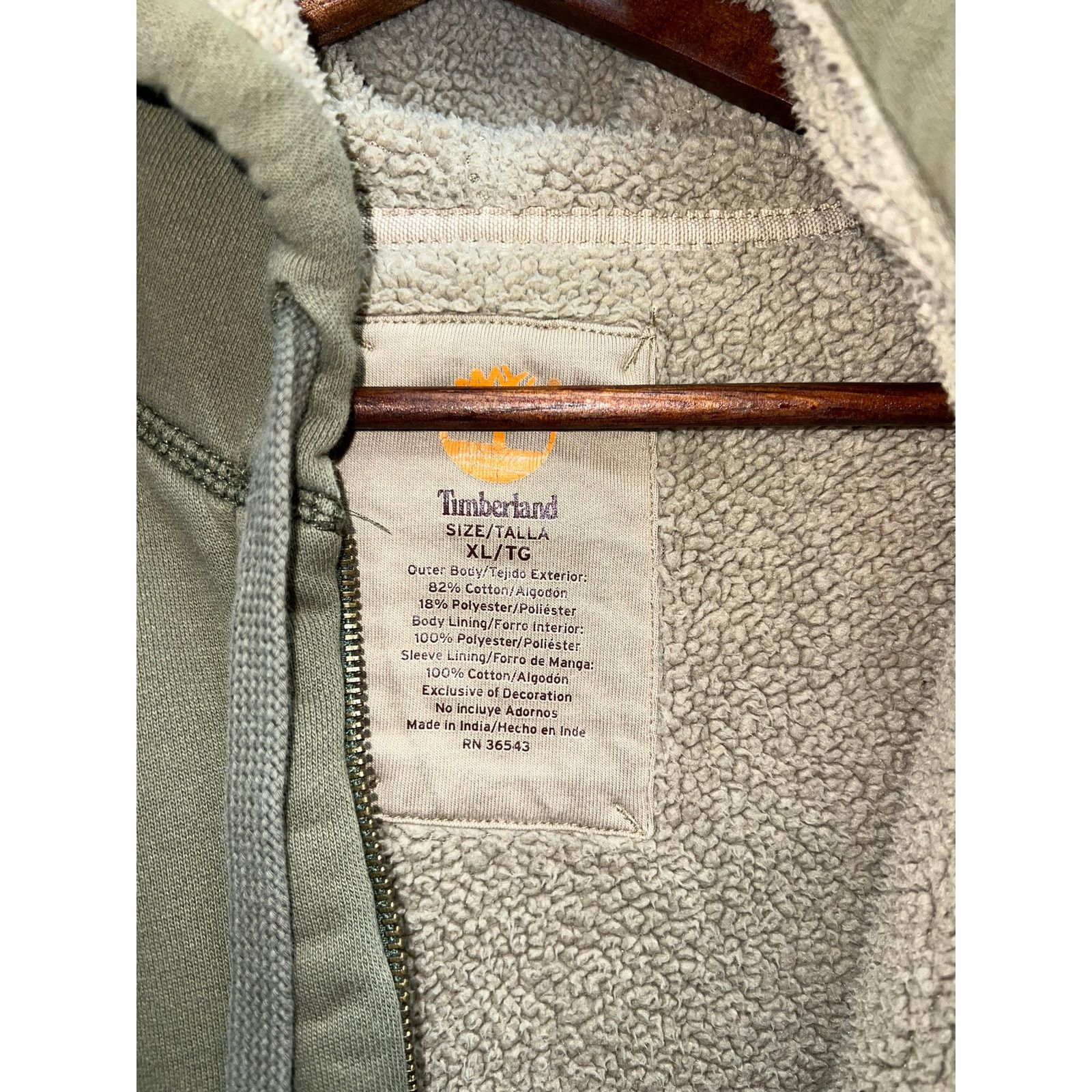 Vintage Y2K Timberland Hoodie Distressed Stain Fading Full Zip Up XL Size US XL / EU 56 / 4 - 7 Thumbnail