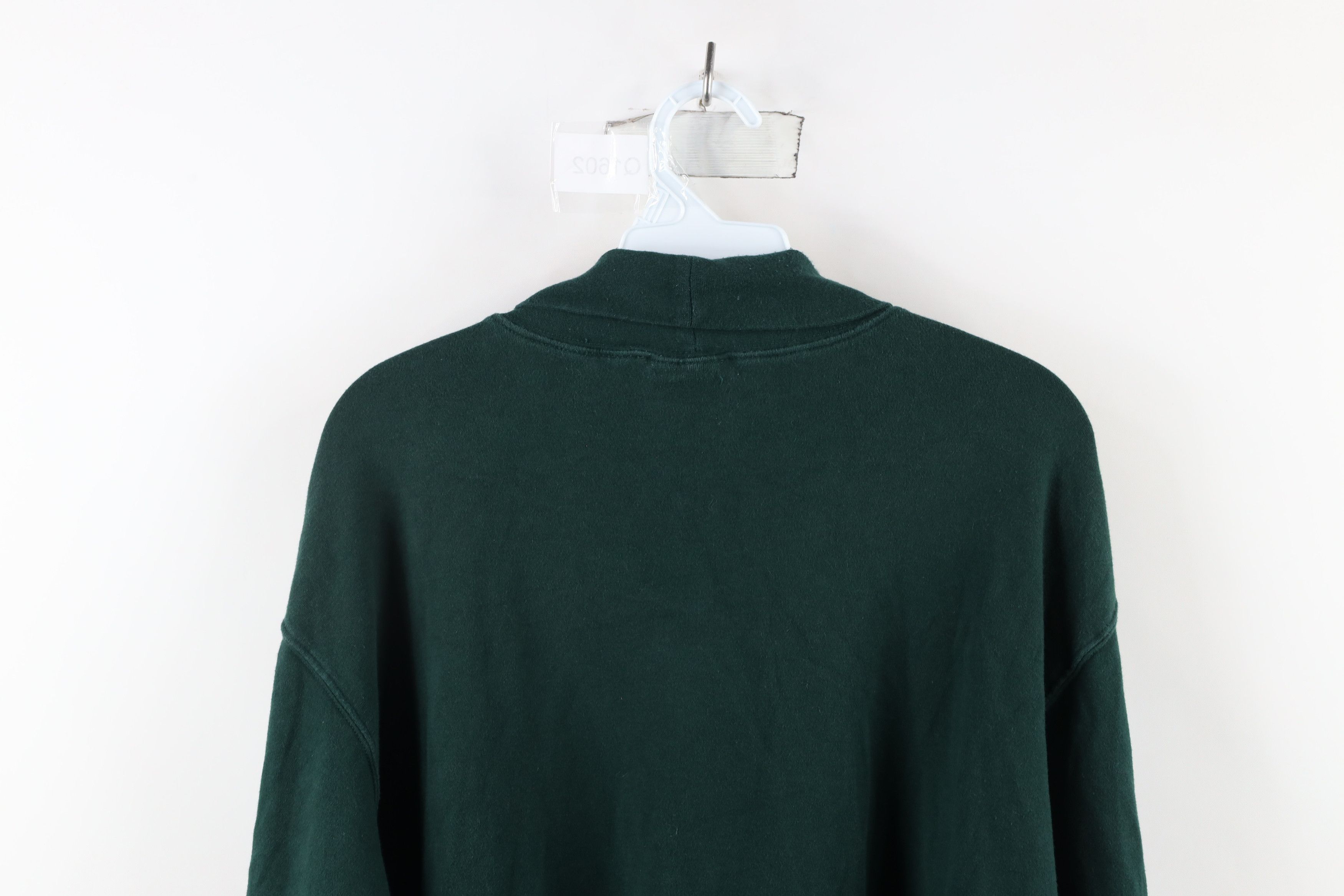 Vintage Vintage 90s Streetwear Heavyweight Turtleneck T-Shirt Green Size US XL / EU 56 / 4 - 8 Thumbnail