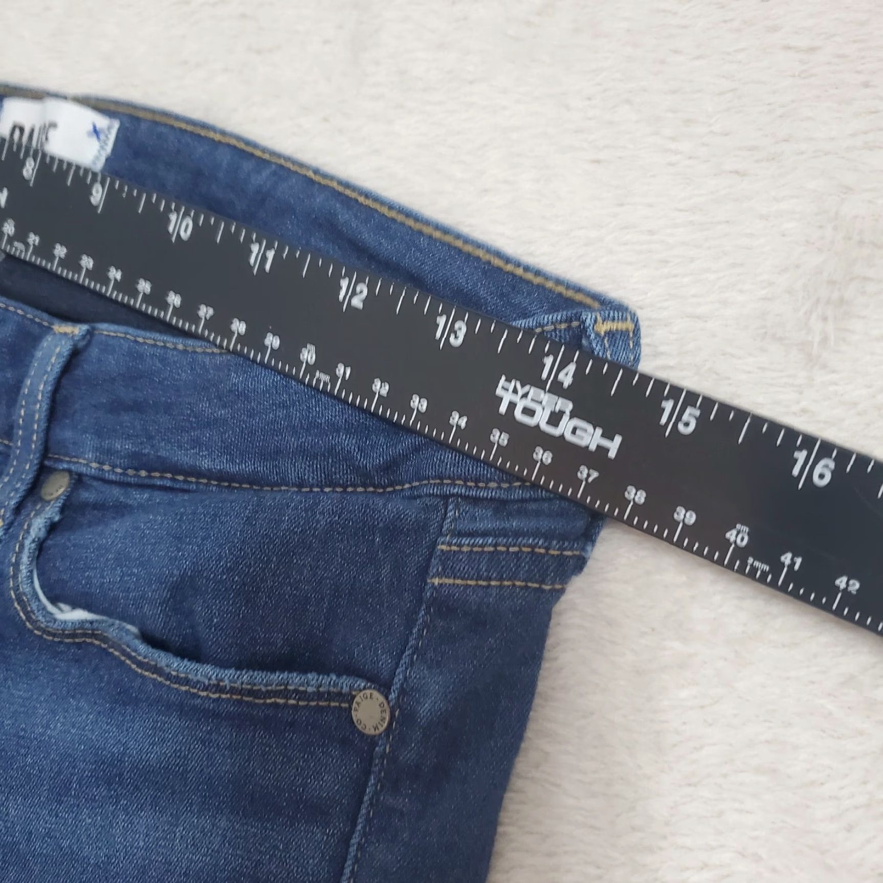Paige Paige Jeans Women’s Size 29 Mid Rise Skinny Stretch Denim Blue Skyline Regular 5-Pocket Womens Jeans Size 29" - 4 Thumbnail