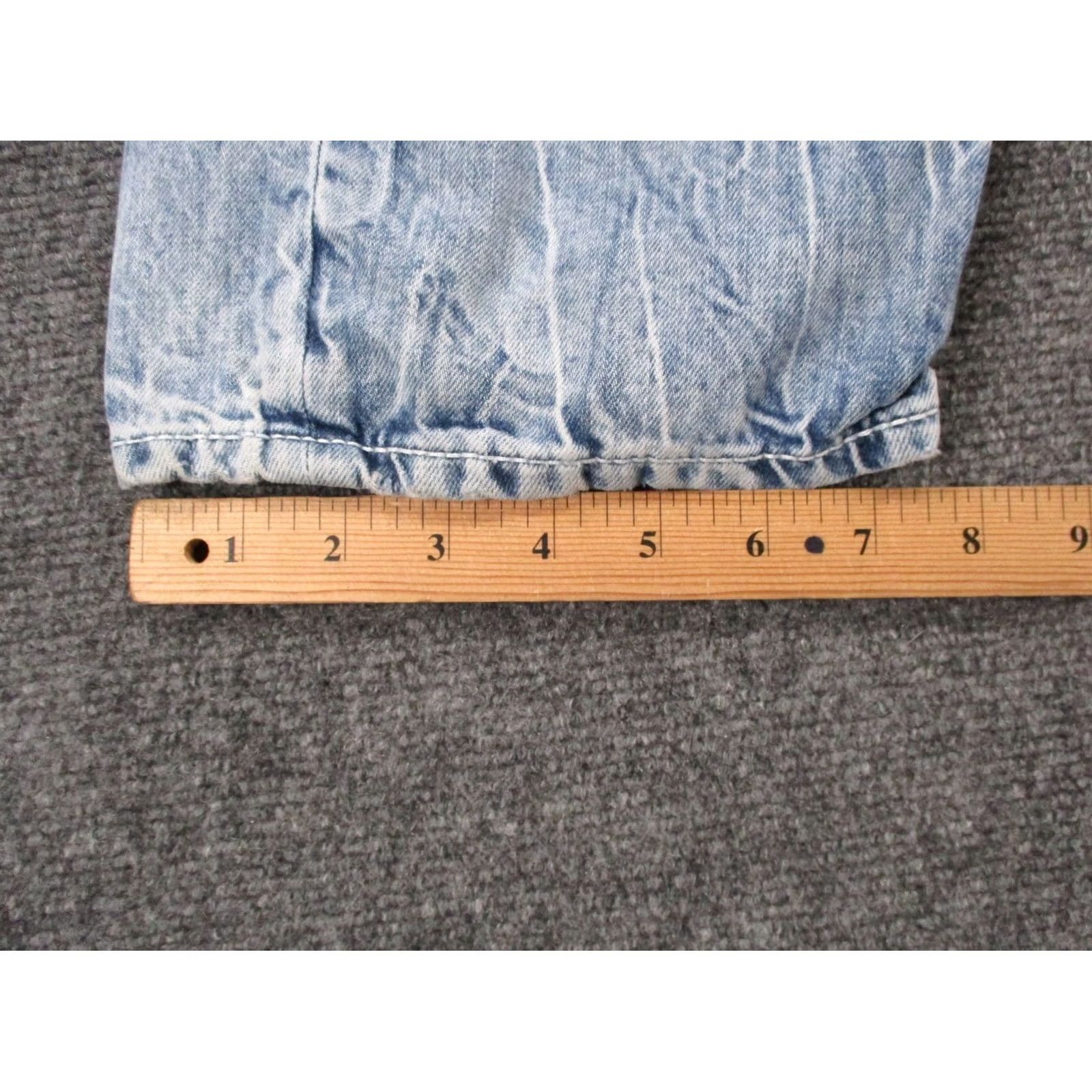 Vintage BIG STAR Jeans Mens 36 Straight Distressed Blue Denim 31in Inseam Casual Buckle Previous Tag Buckle Size US 36 / EU 52 - 5 Thumbnail