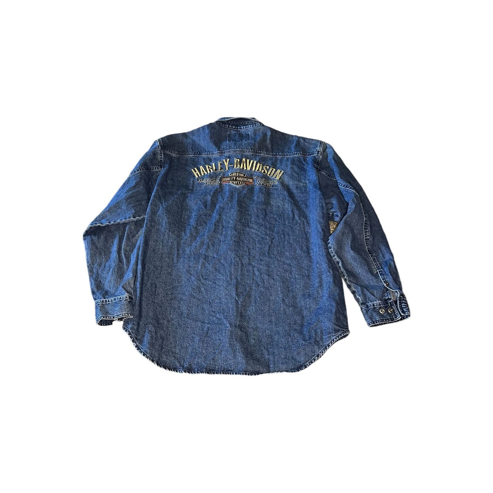 Harley Davidson Harley Davidson Denim Long Sleeve Size US XL / EU 56 / 4 - 2 Thumbnail