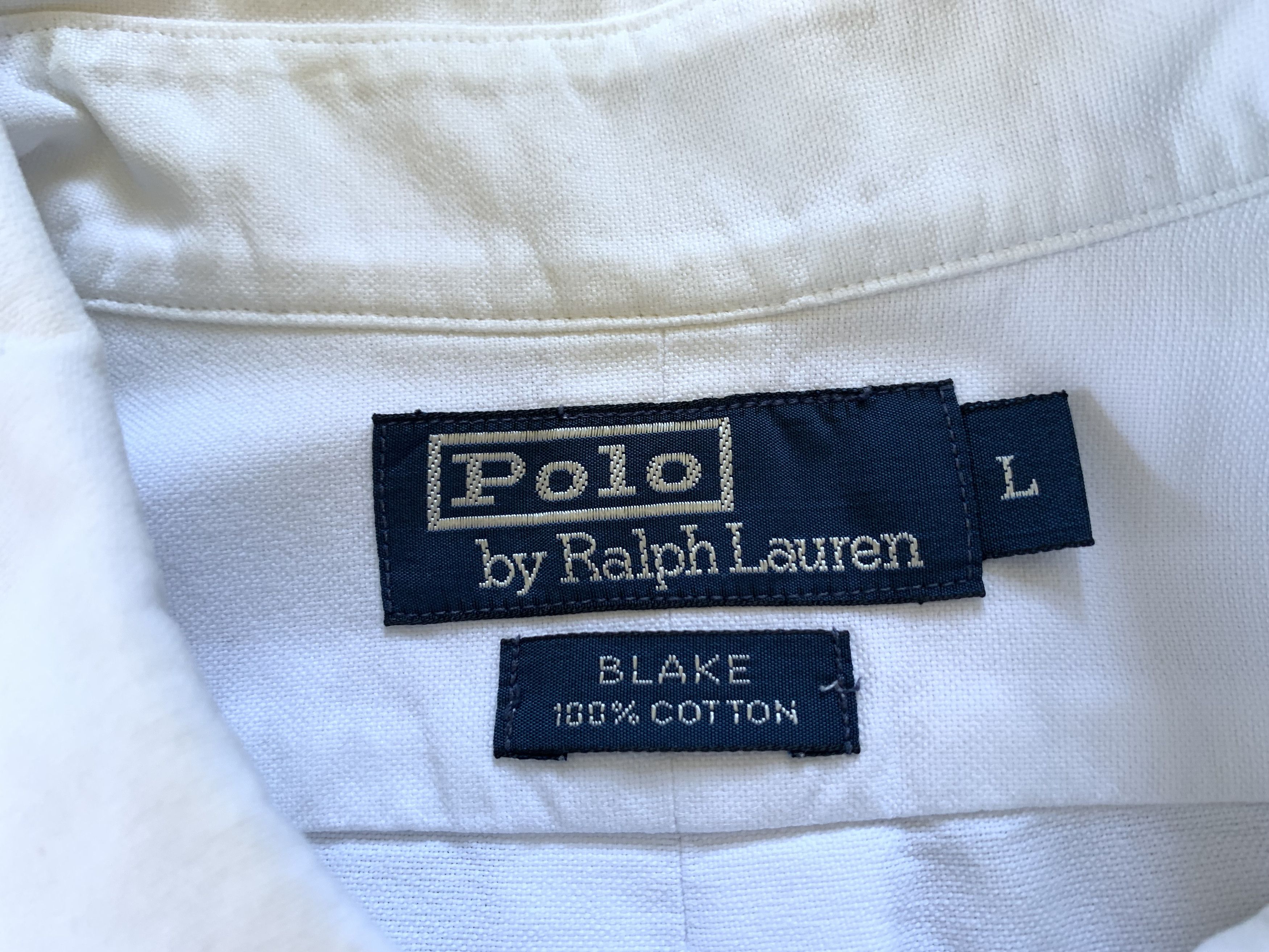 Polo Ralph Lauren Polo Ralph Lauren Blake White Cotton Short Sleeve Shirt Size US L / EU 52-54 / 3 - 6 Thumbnail