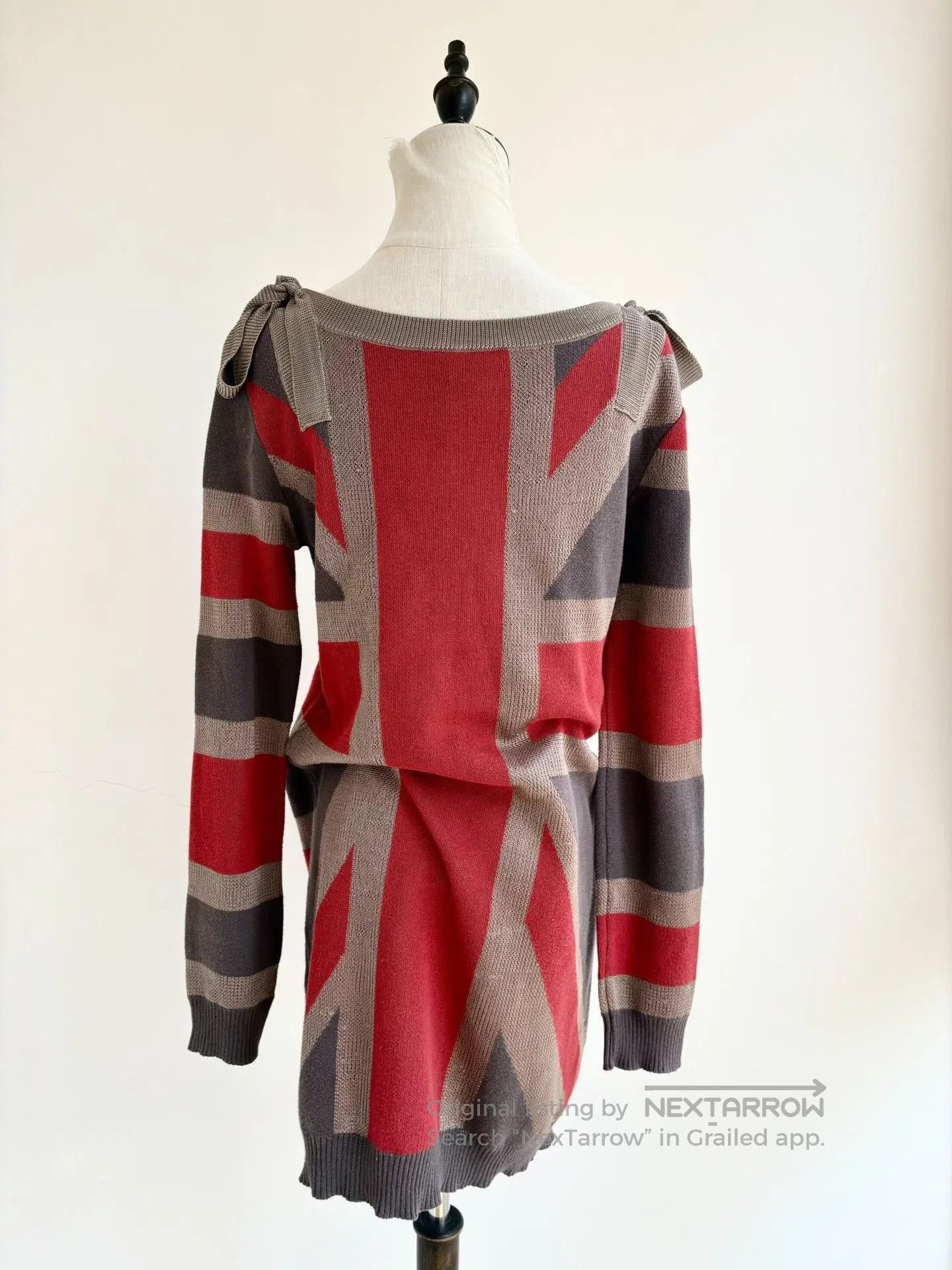 Vivienne Westwood Vivienne Westwood Gray Red Bow Knit. Size M / US 6-8 / IT 42-44 - 5 Thumbnail