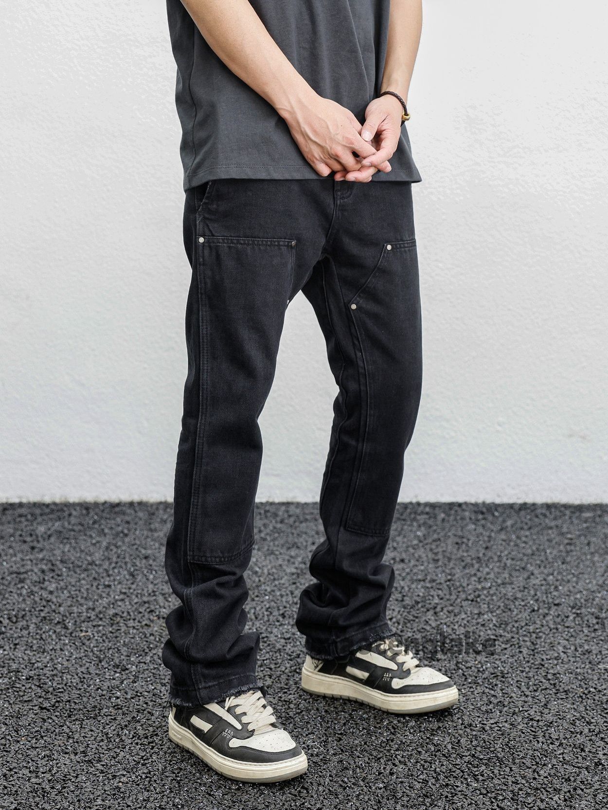 Jean × Vintage washed faded cleanfit yuppie bootcut carpenter jeans Size US 28 / EU 44 - 3 Thumbnail