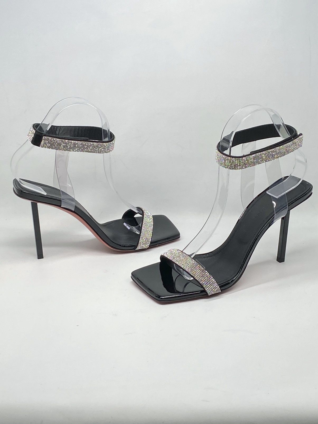 Amina Muaddi Amina Muaddi Rih 95mm crystal-embellished sandals size 36.5 Size US 6.5 / IT 36.5 - 10 Thumbnail