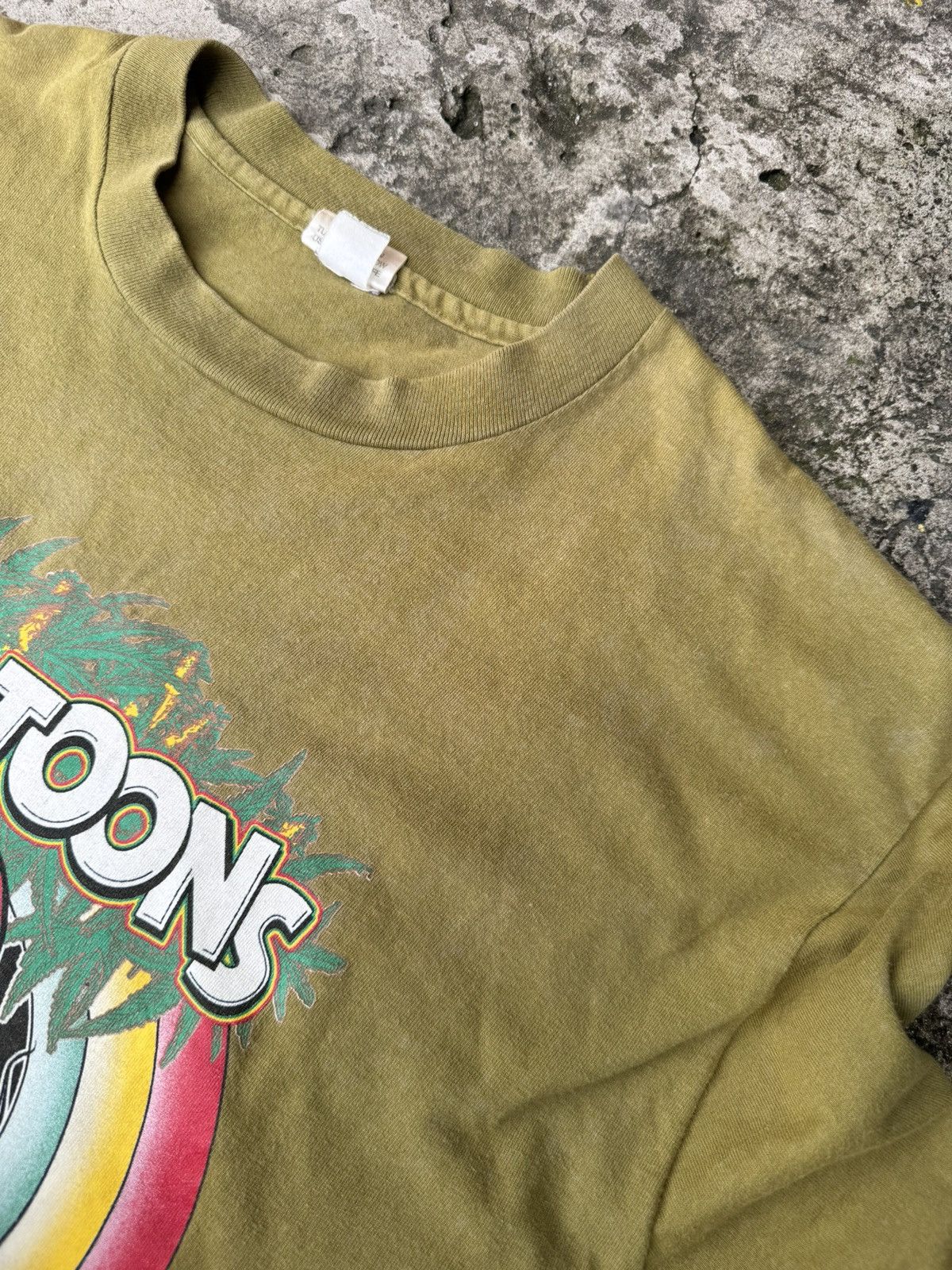 Bob Marley Vintage 90's Irie Toons Big up folks Longsleeve Size US L / EU 52-54 / 3 - 6 Thumbnail