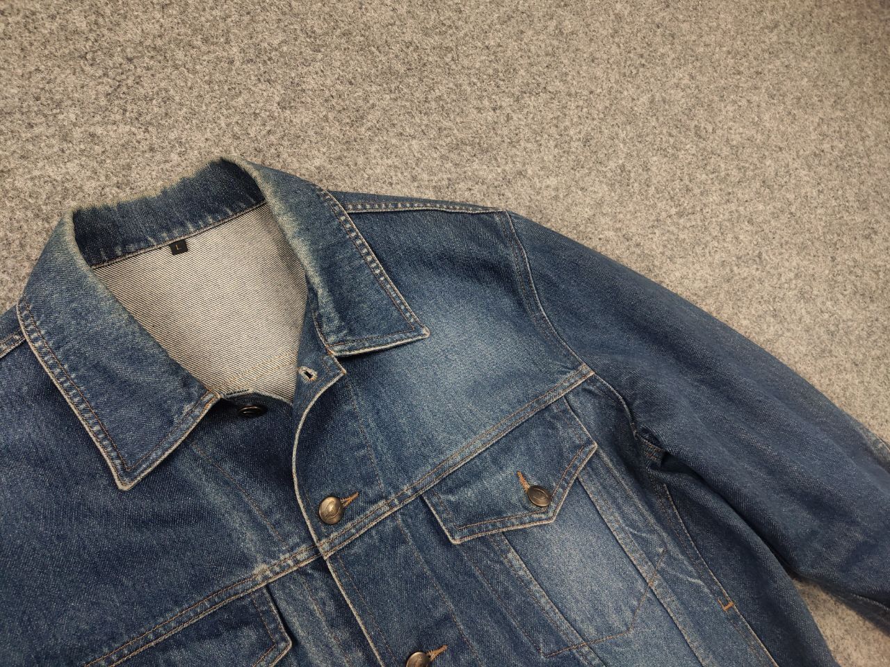 Roberto Cavalli Vintage 90's Just Cavalli Roberto Faded denim trucker Jacket Size US L / EU 52-54 / 3 - 7 Thumbnail