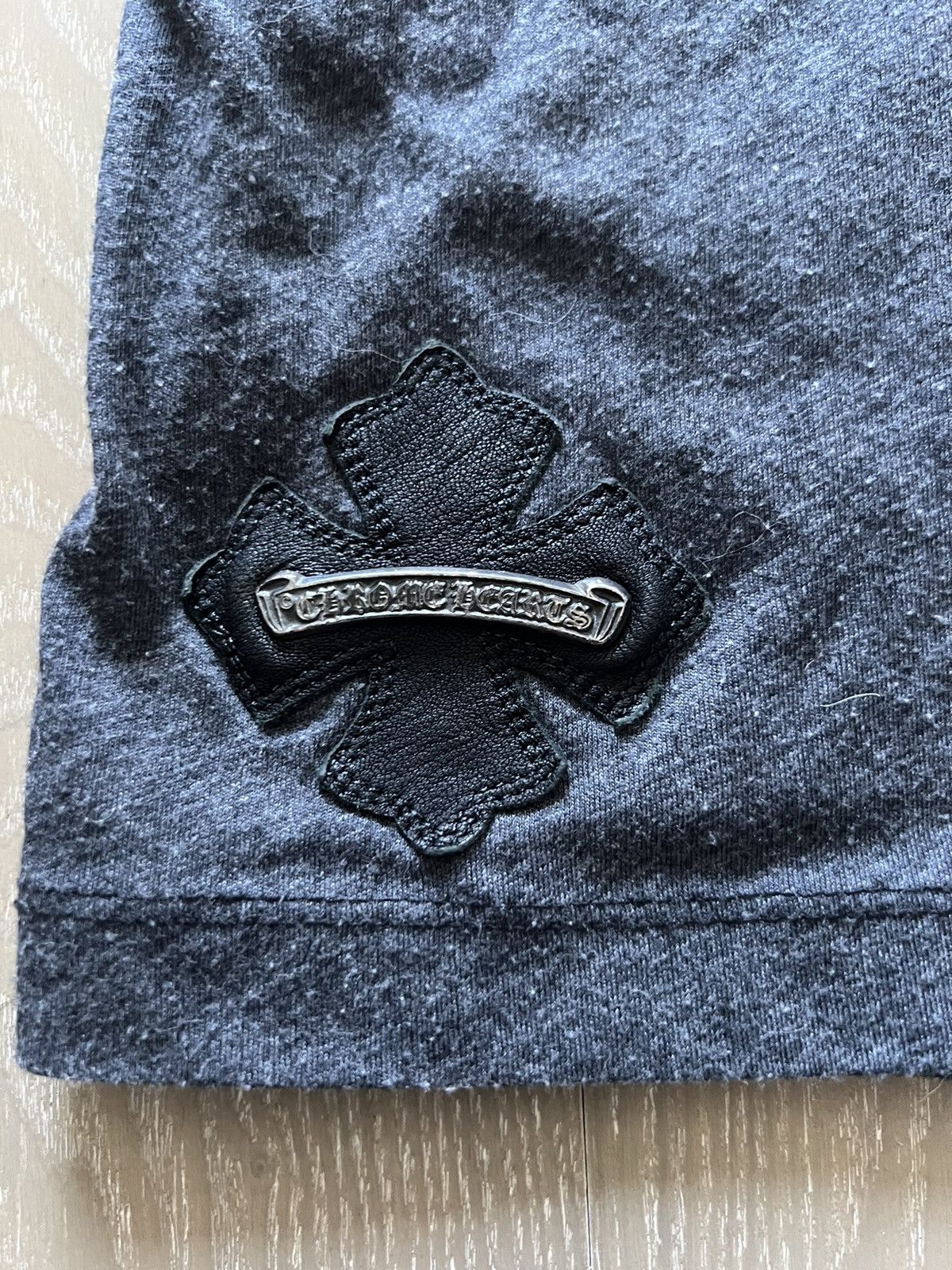 Chrome Hearts Cut&sewn t-shirt with leather and silver patch Size US S / EU 44-46 / 1 - 3 Thumbnail