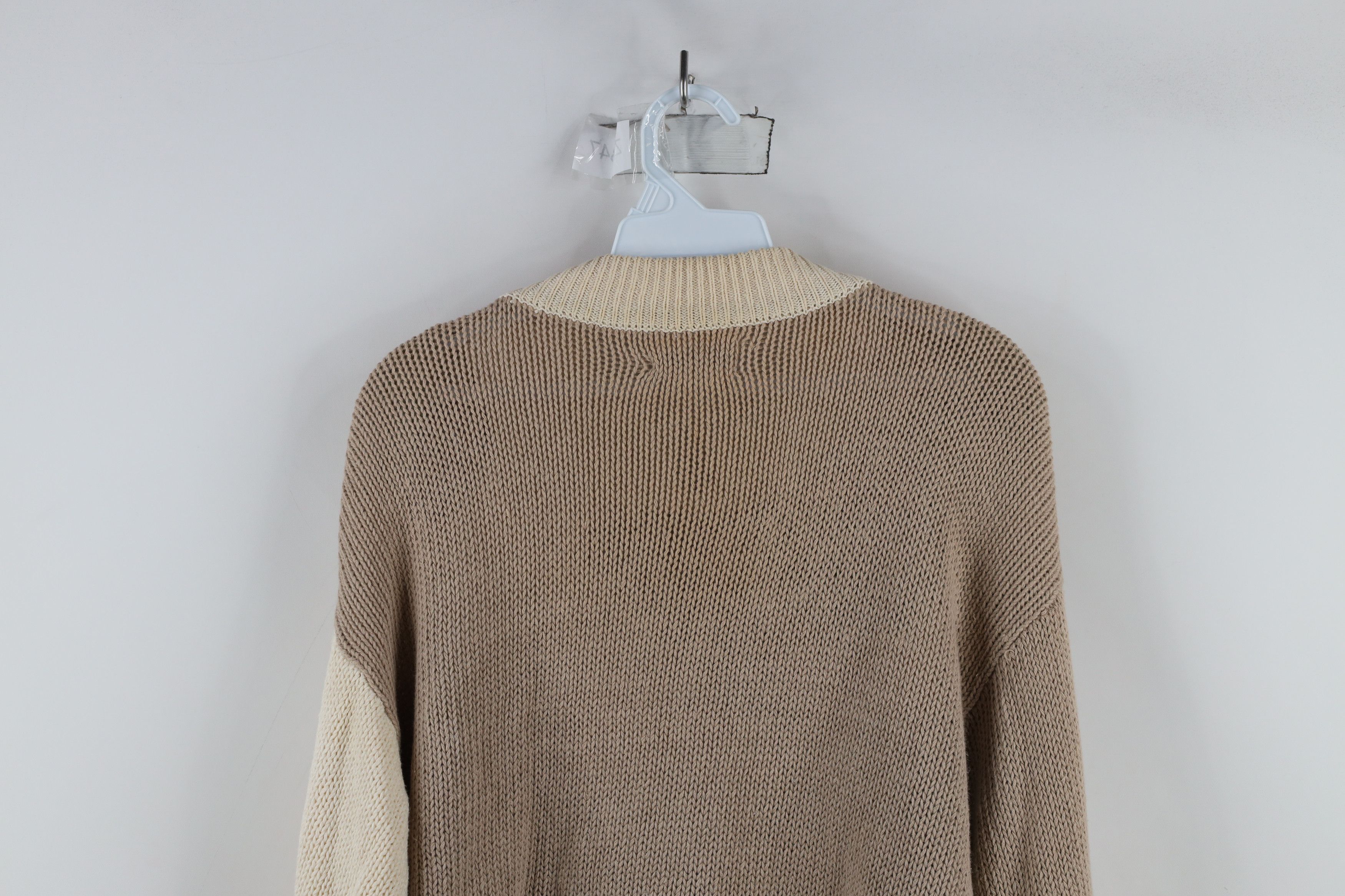 Vintage Vintage 80s Mid Mod Abstract 3/4 Sleeve Knit Sweater Size M / US 6-8 / IT 42-44 - 11 Thumbnail