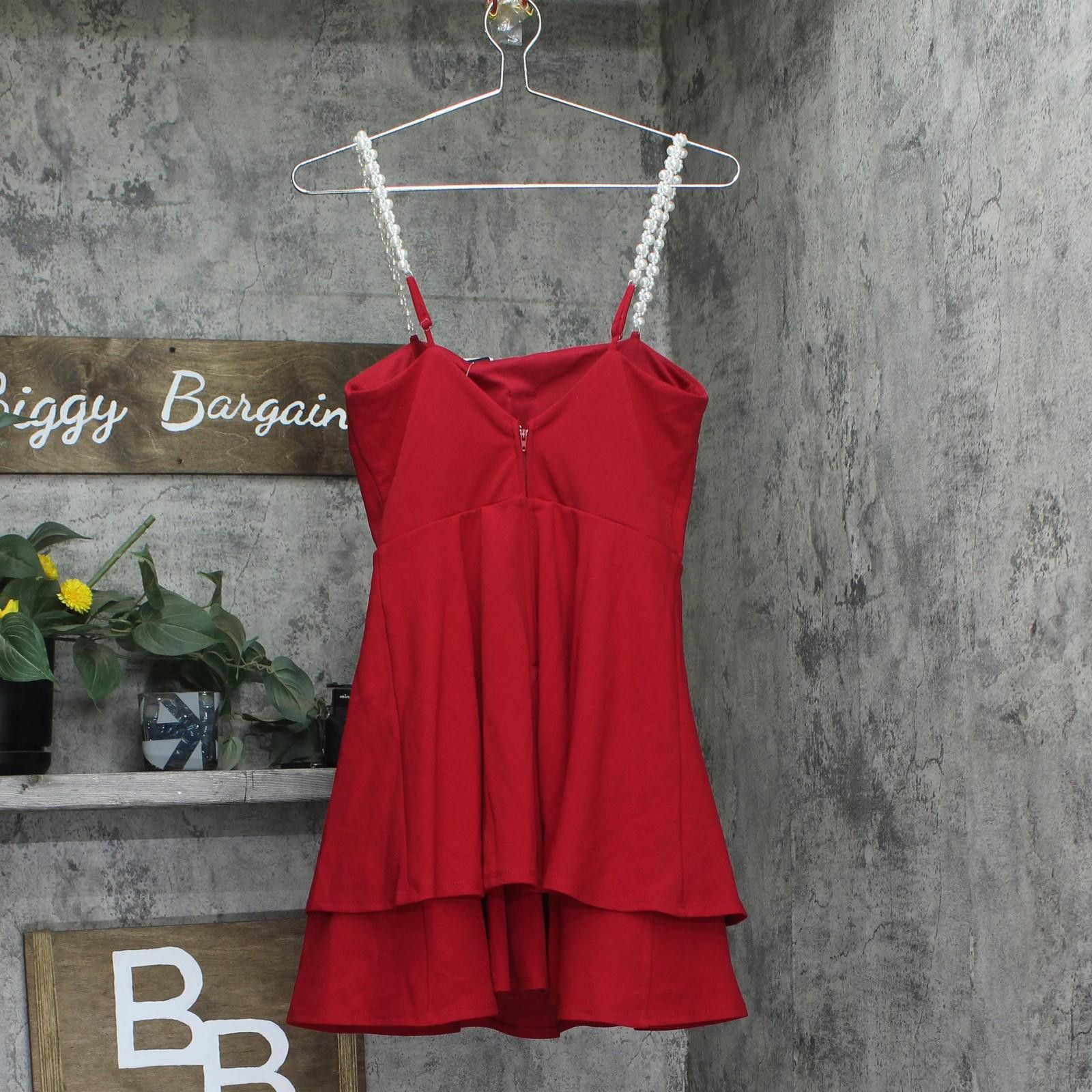 Other Nwt City Studios Tiered Fit & Flare Dress Garnet Red 7/8 Size M / US 6-8 / IT 42-44 - 2 Thumbnail