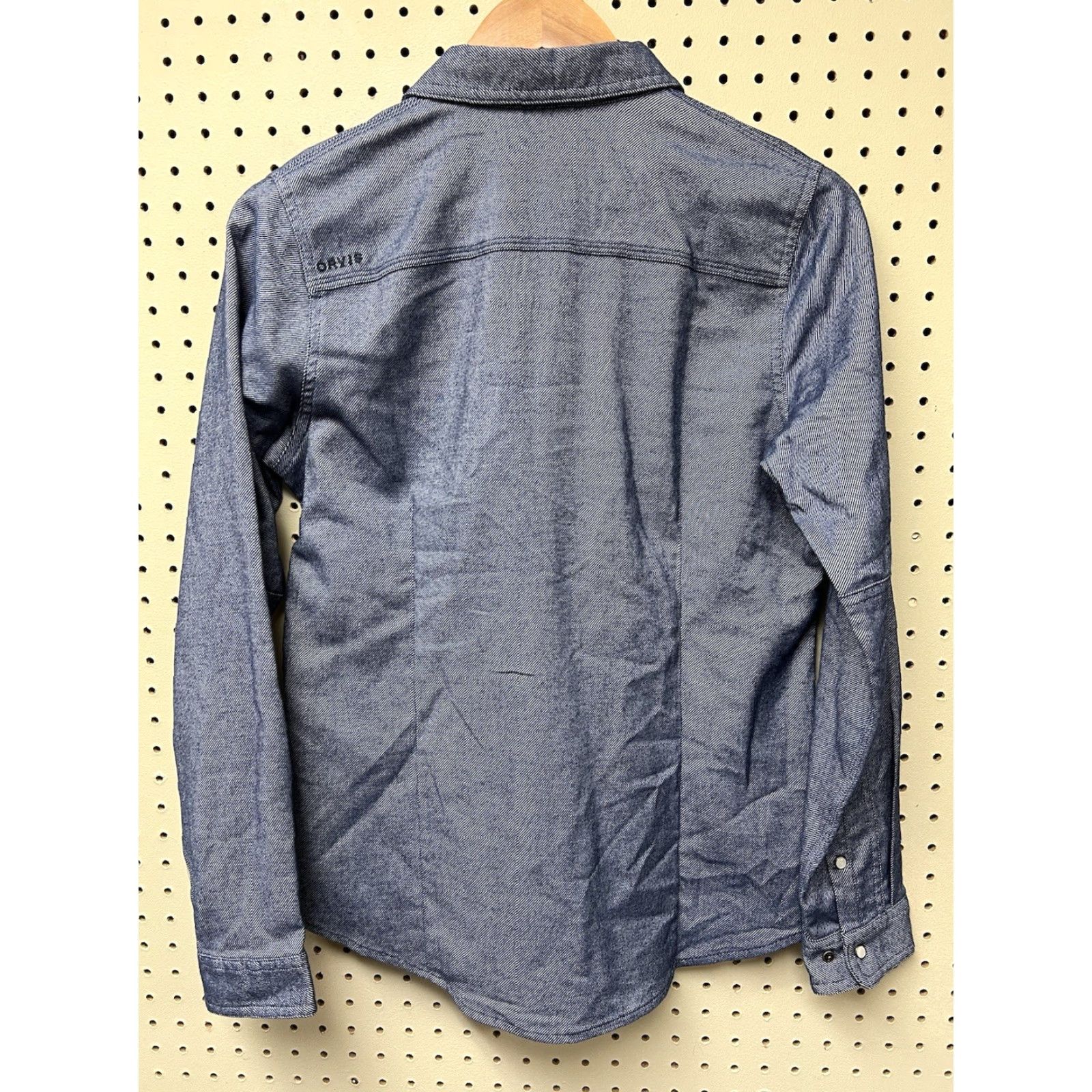 Orvis Orvis Shirt Women’s Pearl Snap Long Sleeve Chambray Blue Western Pocket Small S Casual Button-Up Size S / US 4 / IT 40 - 2 Thumbnail