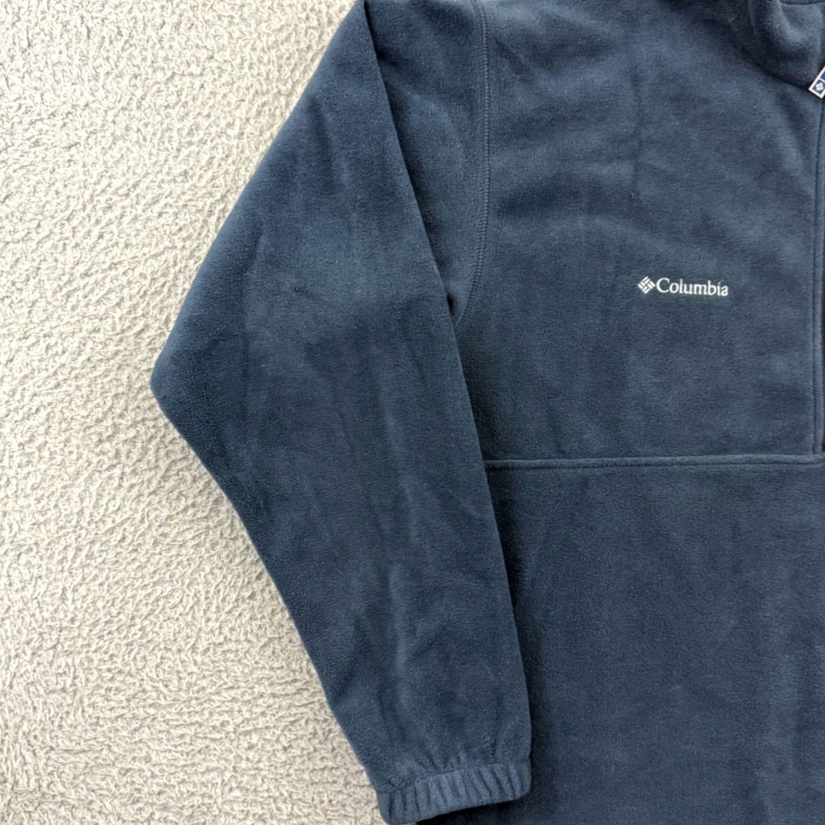 Eddie Bauer Eddie Bauer Sweater Mens Large Blue 1/4 Zip Fleece Pullover Long Sleeve Shirt Knit Mock Neck Casual Business Formal Travel Outdoor Pattern Solid Size US L / EU 52-54 / 3 - 4 Thumbnail