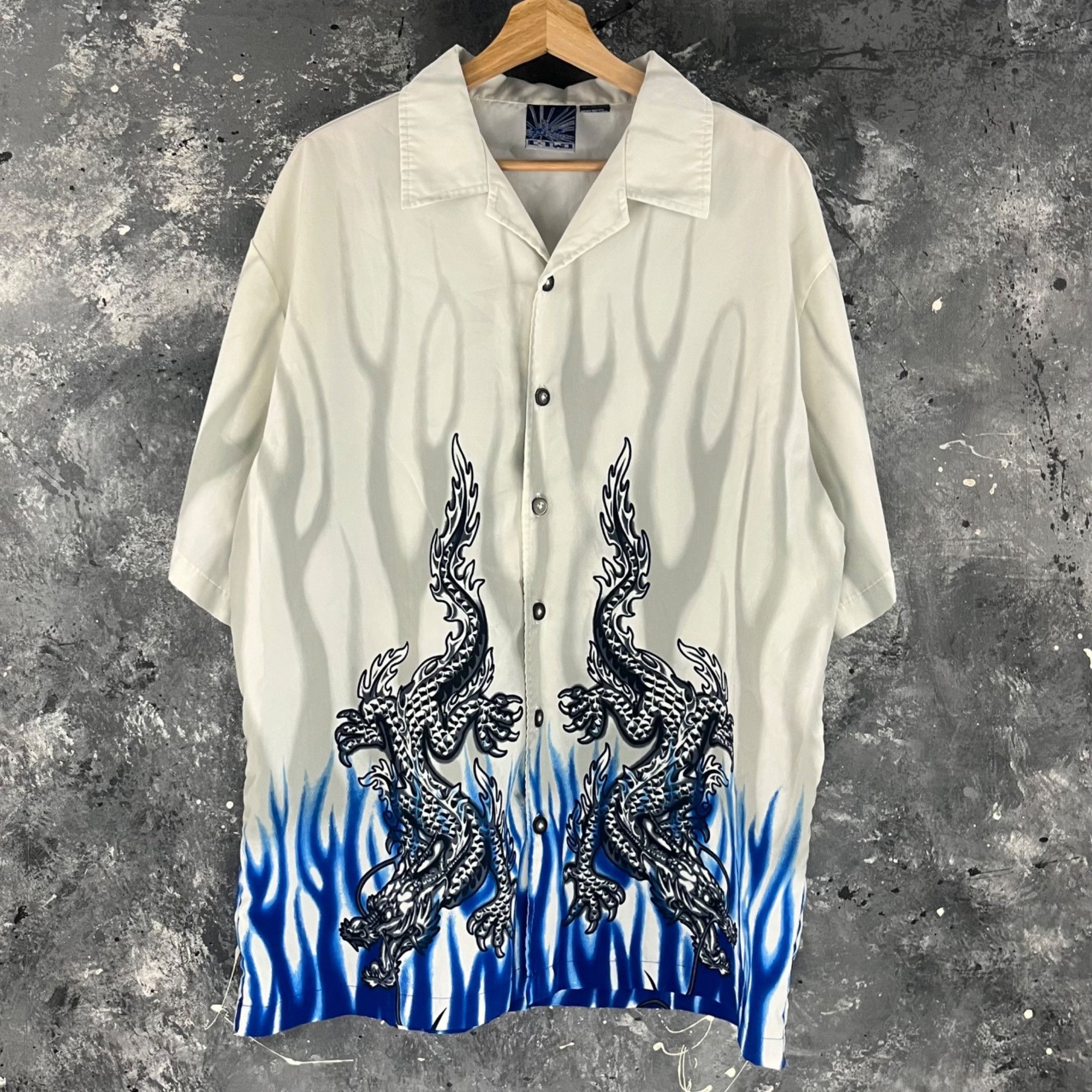 Vintage Vintage Y2K C-Two dragon shirt Size US XL / EU 56 / 4 - 1 Thumbnail