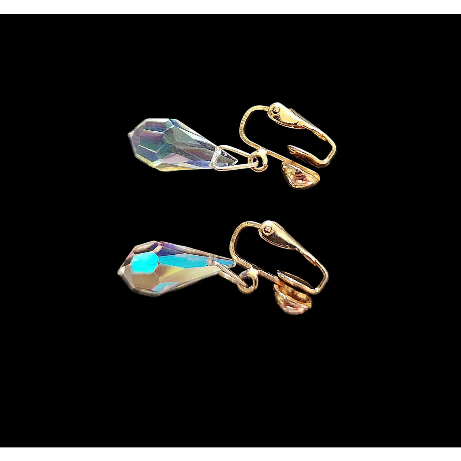 Sarah Flint Vintage Sarah Coventry aurora borealis AB crystal clip on Size ONE SIZE - 4 Thumbnail