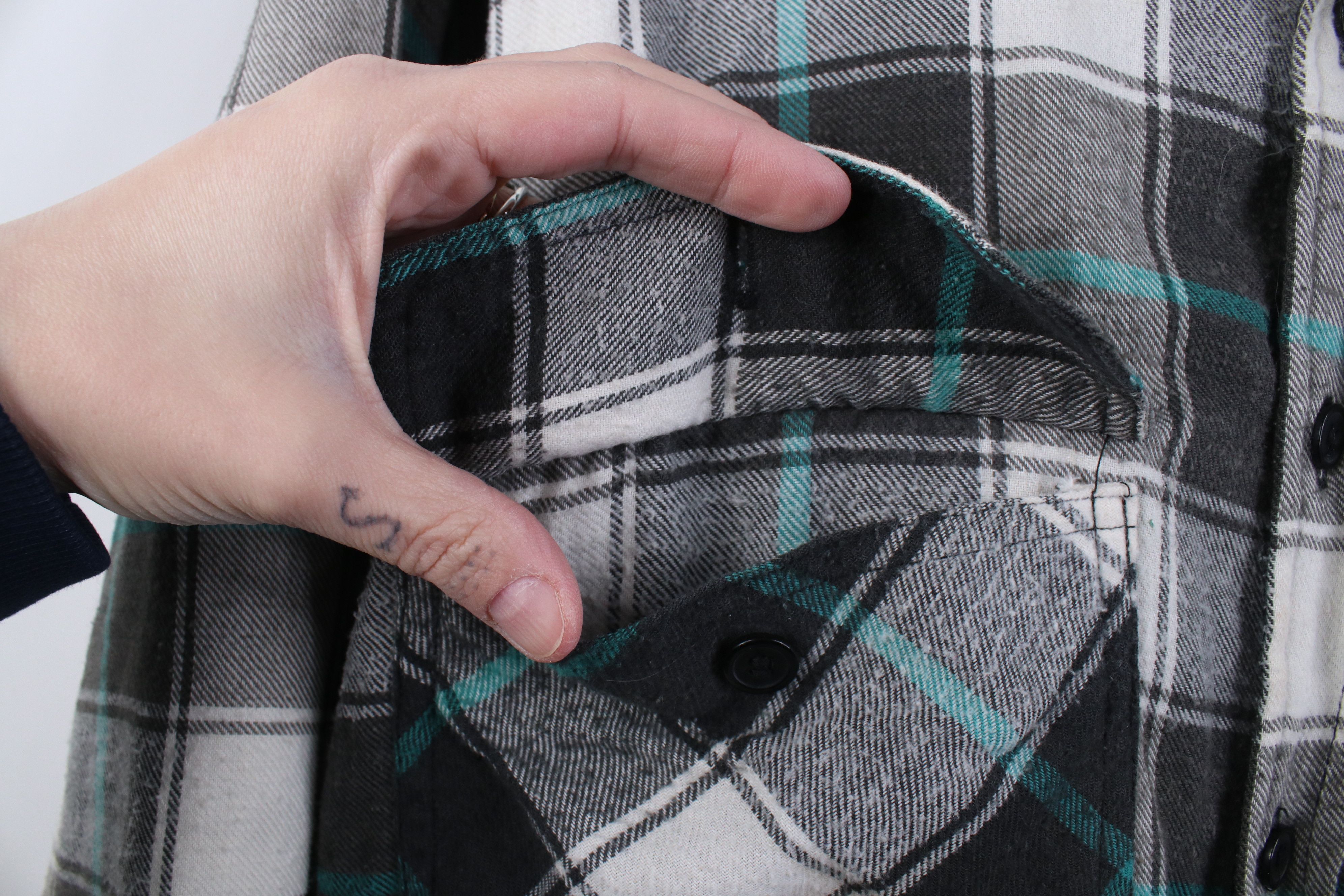 Vintage Vintage 90s Streetwear Flannel Button Shirt Jacket Jac Shirt Size US M / EU 48-50 / 2 - 7 Thumbnail