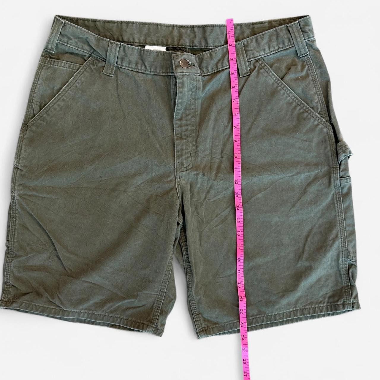 Carhartt Carhartt Men's green khaki Shorts Size US 40 / EU 56 - 3 Thumbnail