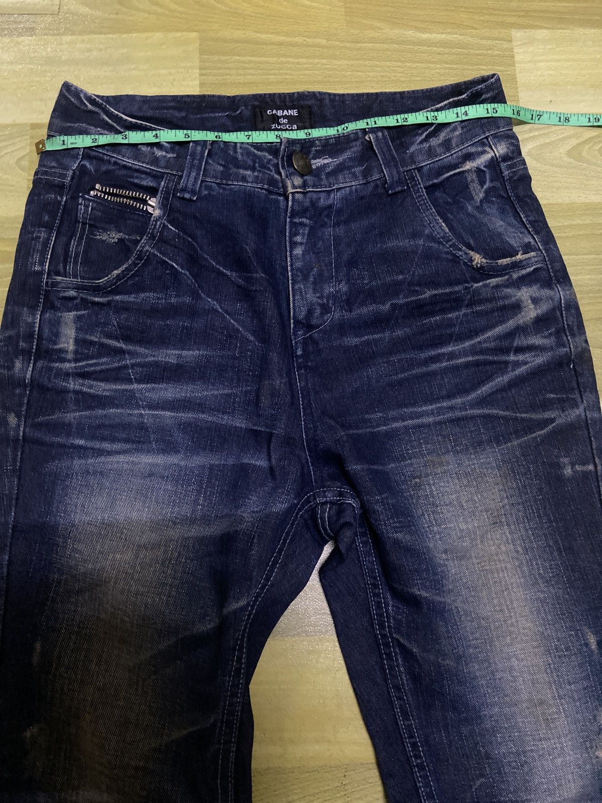 Issey Miyake Distressed CABANE DE ZUCCA DENIM REGULAR FITS Size US 31 - 12 Thumbnail