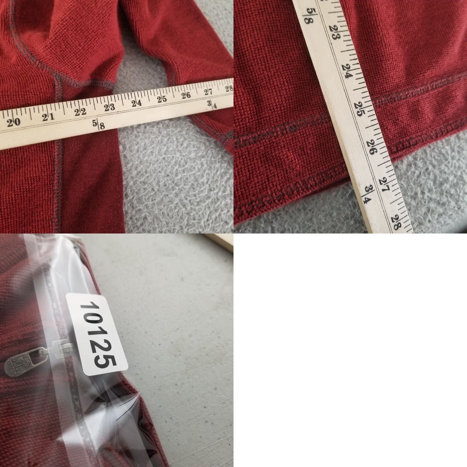 Tommy Bahama Tommy Bahama Sweater Mens Pullover Zipper 1/4 Zip 1/2 Zip Red Cotton All Seasons Heavyweight Fleece Mock Neck Long Sleeve Size US L / EU 52-54 / 3 - 8 Thumbnail