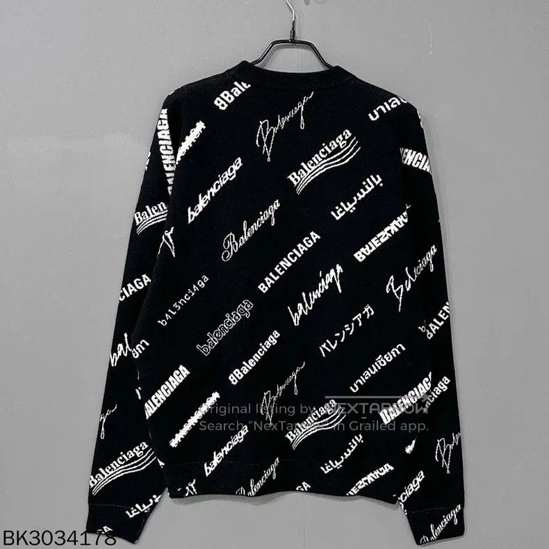 Balenciaga Balenciaga Multi-Element Bullet Screen Full Print Knit Swe Size US XS / EU 42 / 0 - 3 Thumbnail
