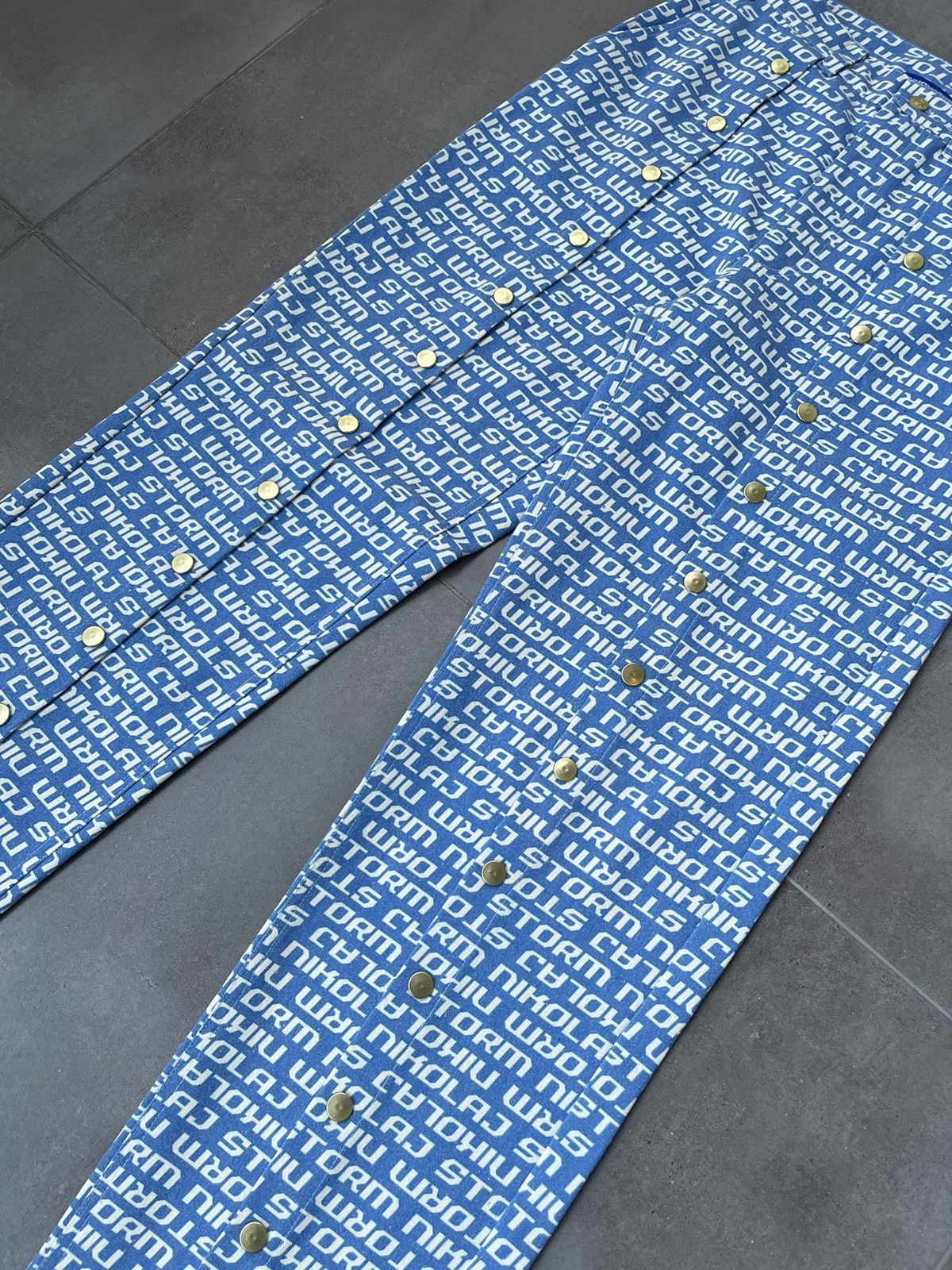 Other !DS! SS23 Nikolaj Storm Chaco Monogram Denim Pants Size US 30 / EU 46 - 8 Thumbnail