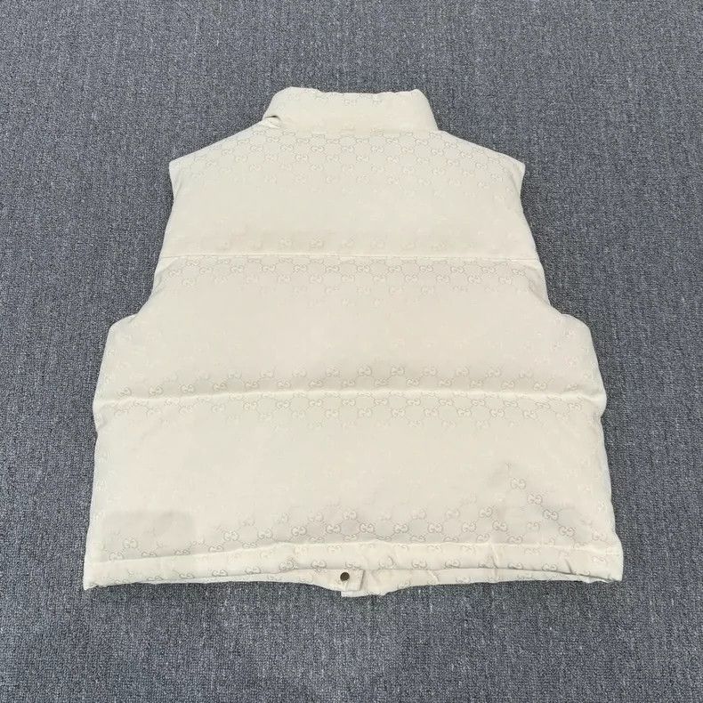 Gucci Gucci Ivory white old flower full print down vest 2501-Next Size US XS / EU 42 / 0 - 2 Thumbnail