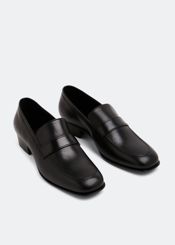 Saint Laurent Paris o1bcso1str1224 Solferino Penny Slippers in Black Size US 12 / EU 45 - 3 Thumbnail