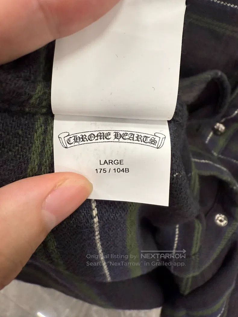 Chrome Hearts Chrome Hearts Size L Limited blue-green plaid dark green sh Size US L / EU 52-54 / 3 - 7 Thumbnail