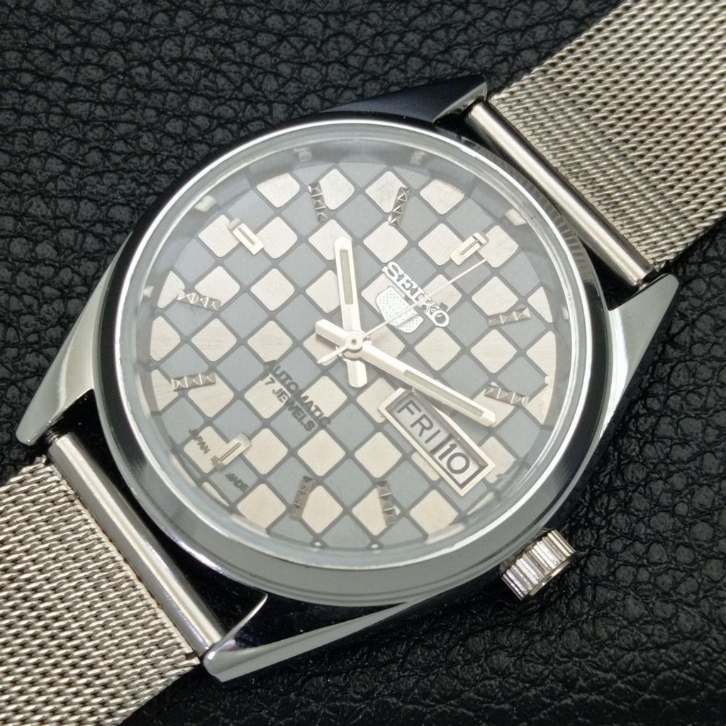 Seiko REFURBISHED VINTAGE SEIKO 5 AUTO JAPAN MENS WATCH a440232 Size 38 - 5 Thumbnail