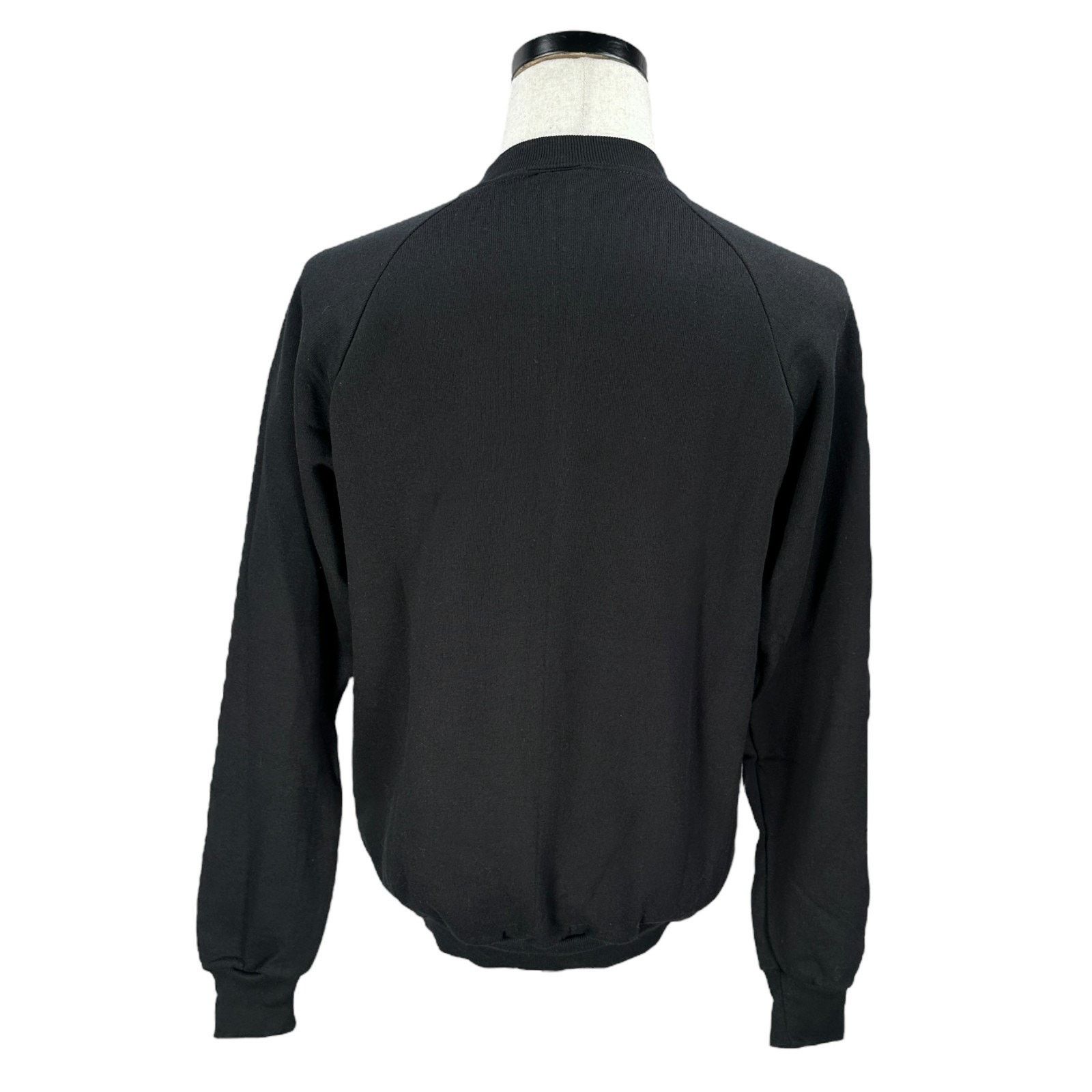 Jerzees VTG Sweatshirt Men Large Black Gibbsboro Turn Off Lights USA Size US L / EU 52-54 / 3 - 2 Thumbnail