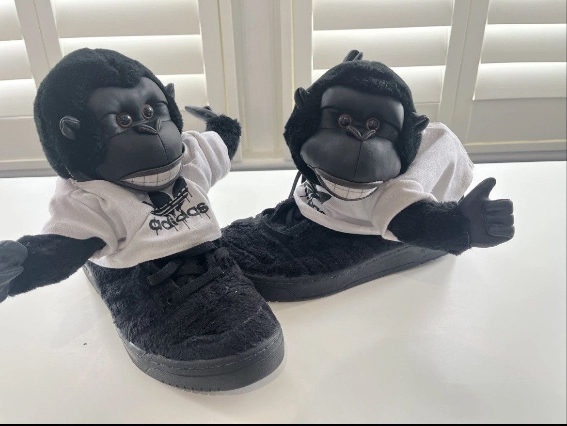 adidas × JEREMY SCOTT Zip パーカー ブラック L Adidas Jeremy Scott Gorilla | Grailed