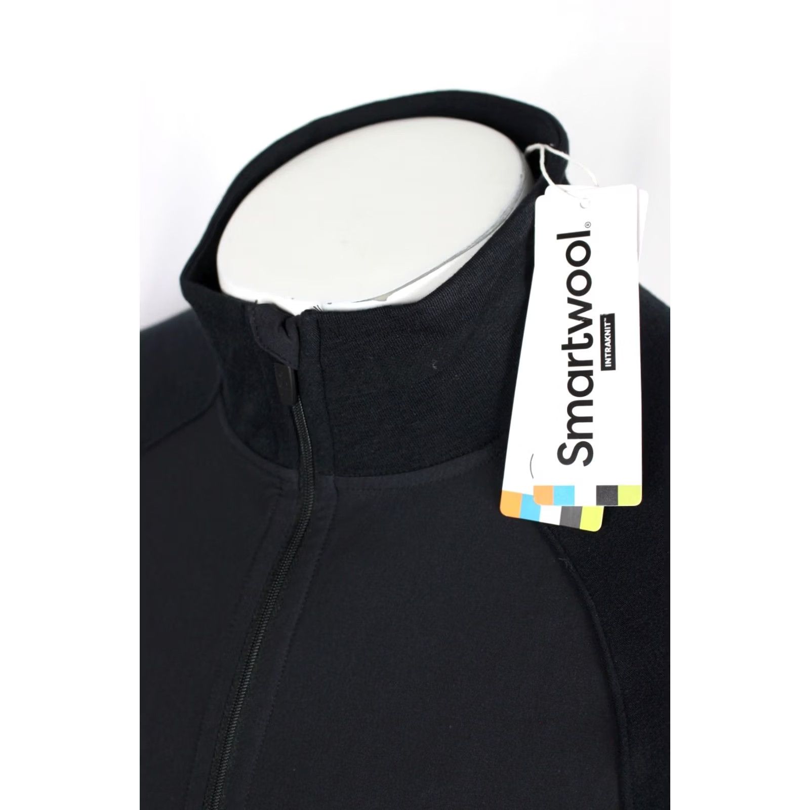 Smartwool Smartwool Men's Intraknit Active Full Zip Jacket Merino Wool Black S Small Long Sleeve Size US S / EU 44-46 / 1 - 4 Thumbnail
