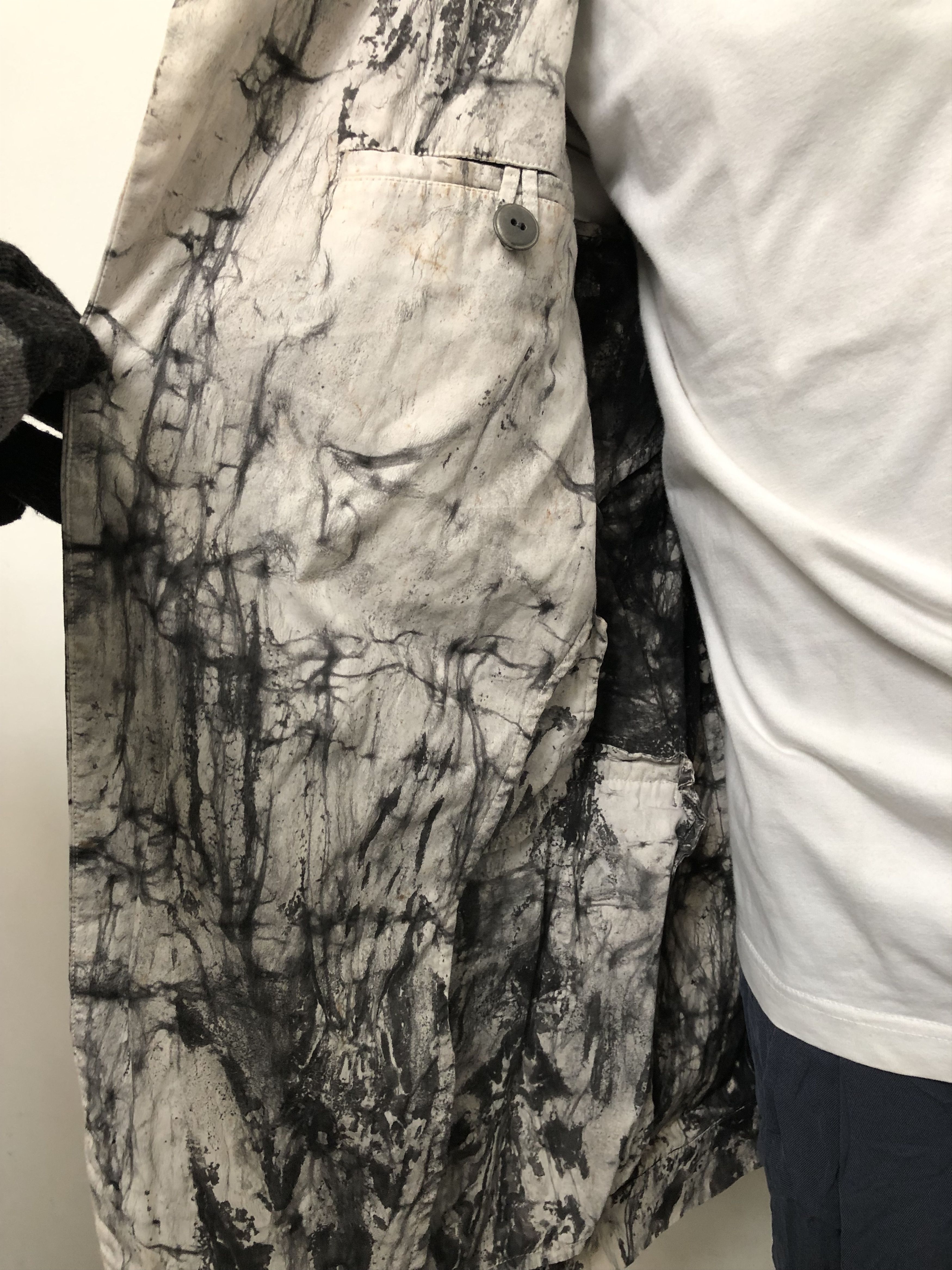 Designer × Issey Miyake SS94 Suminagashi-Dyed Cotton ISSEY MIYAKE MEN Size 50L - 7 Thumbnail