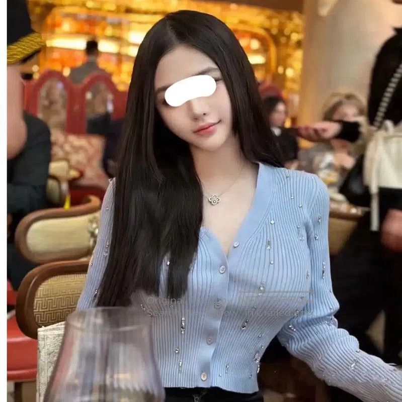 Miu Miu Miu Miu Blue Wool Pullover Sweater for Women . Size M / US 6-8 / IT 42-44 - 7 Thumbnail
