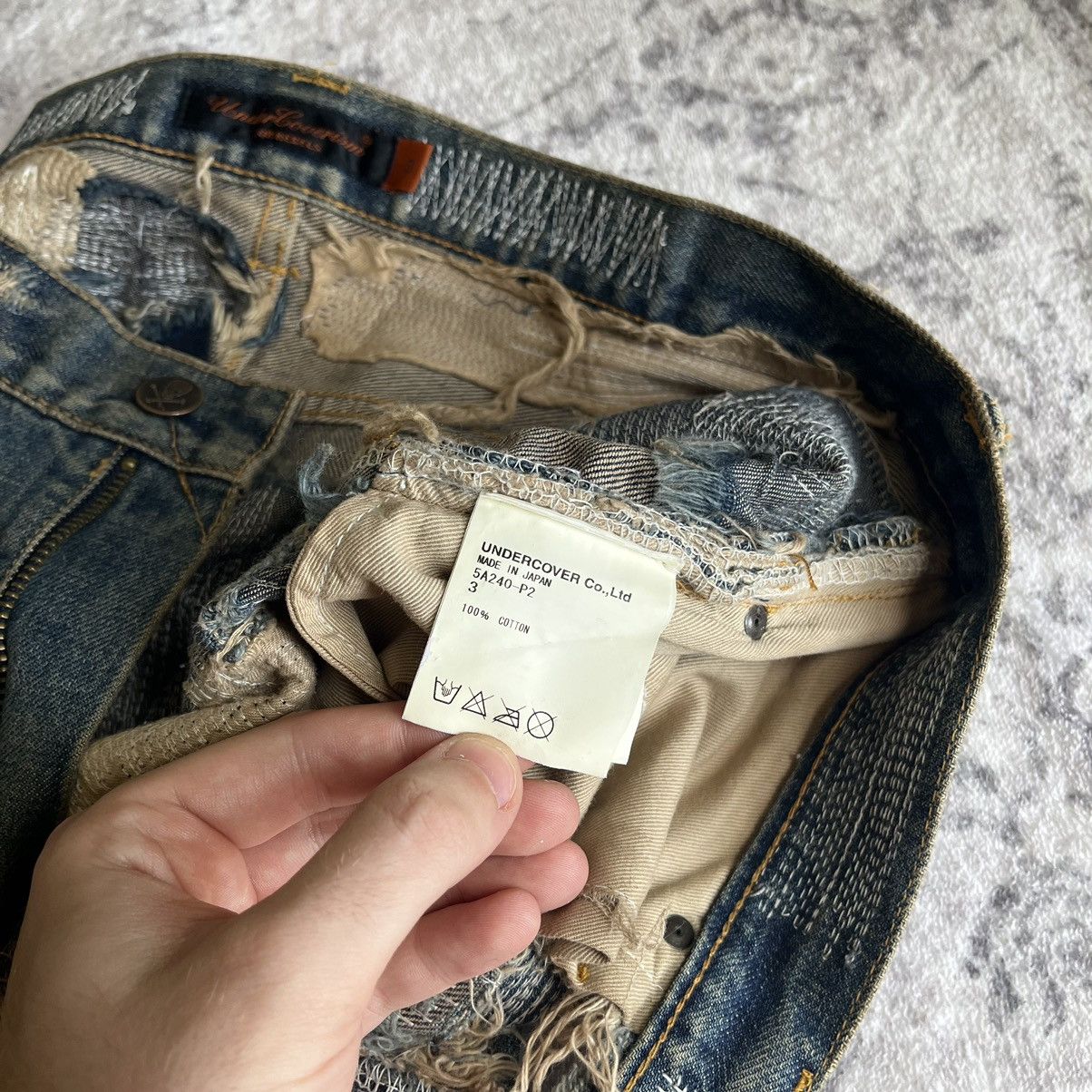 Undercover Undercover AW05 Arts&Crafts 85 Denim Jeans Size US 34 / EU 50 - 12 Thumbnail