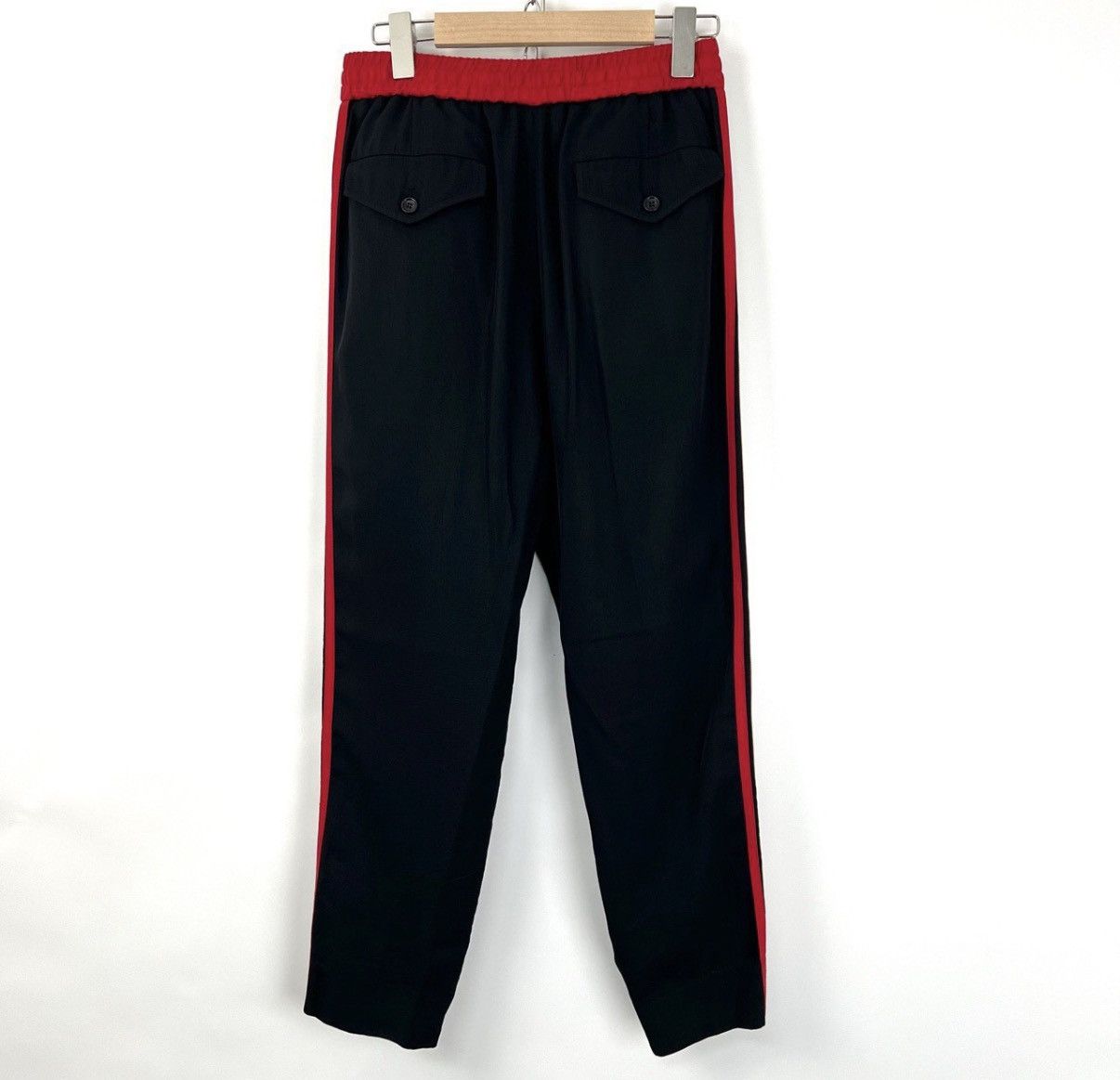 Gucci Gucci/Silk Side Black & Red Logo Stripe Pants K12 Size 30" / US 8 / IT 44 - 2 Thumbnail