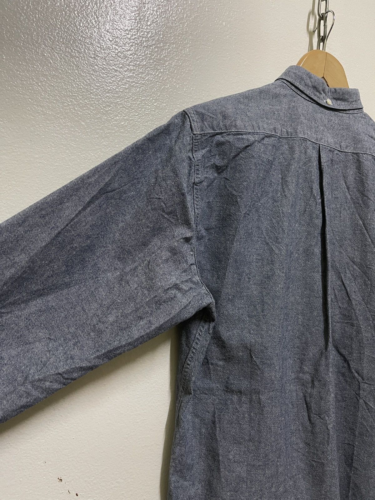 Japanese Brand Warehouse Casual Button Down Chambray Shirt 40 Size US M / EU 48-50 / 2 - 8 Thumbnail