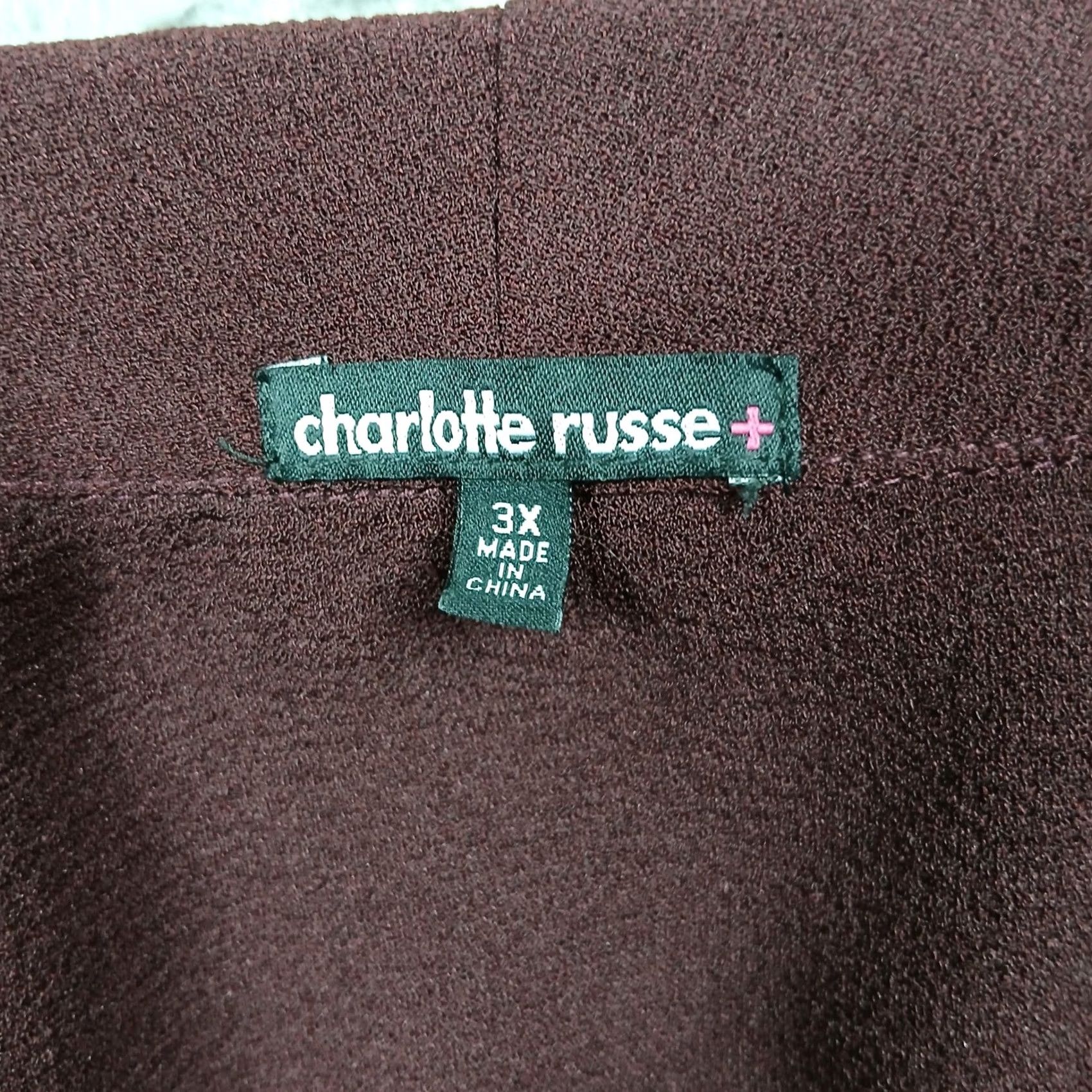 Vintage Charlotte Russe Blazer Jacket Women 3X Brown Open Front Draped Crepe Plus Size Size XXL / US 16-18 / IT 52-54 - 3 Thumbnail