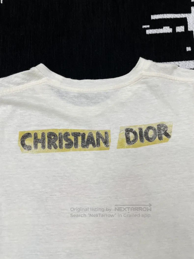 Dior Dior White letter love T-shirt Size S / US 4 / IT 40 - 3 Thumbnail