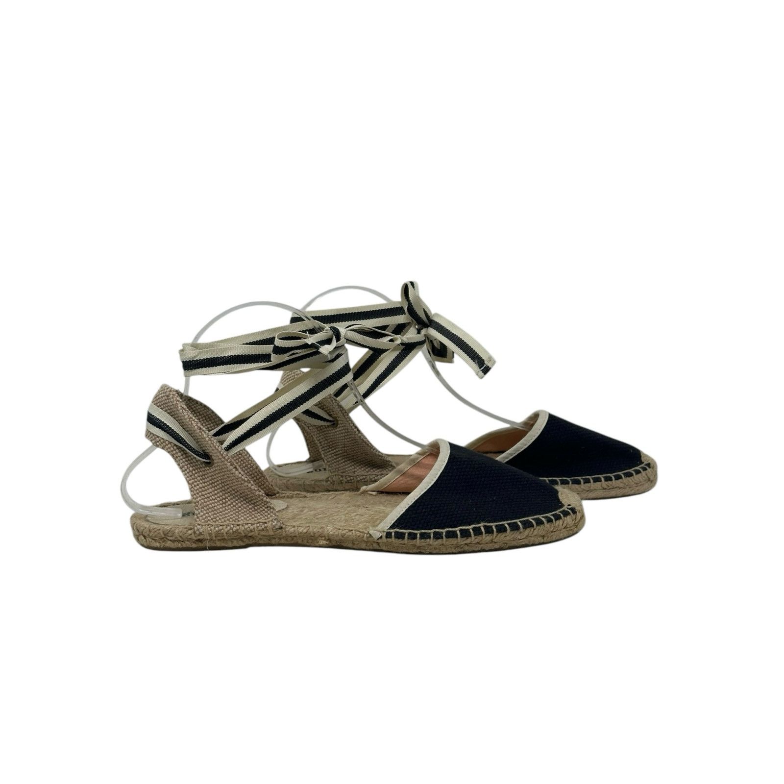 Soludos Soludos black canvas tie up espadrilles sandal shoes size 9 Size US 9 / IT 39 - 12 Thumbnail