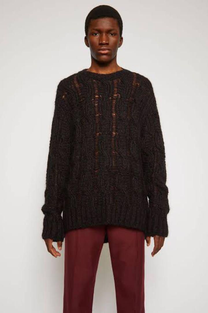 Acne Studios Woven Mohair Wool Knit Sweater Size US XXL / EU 58 / 5 - 3 Thumbnail