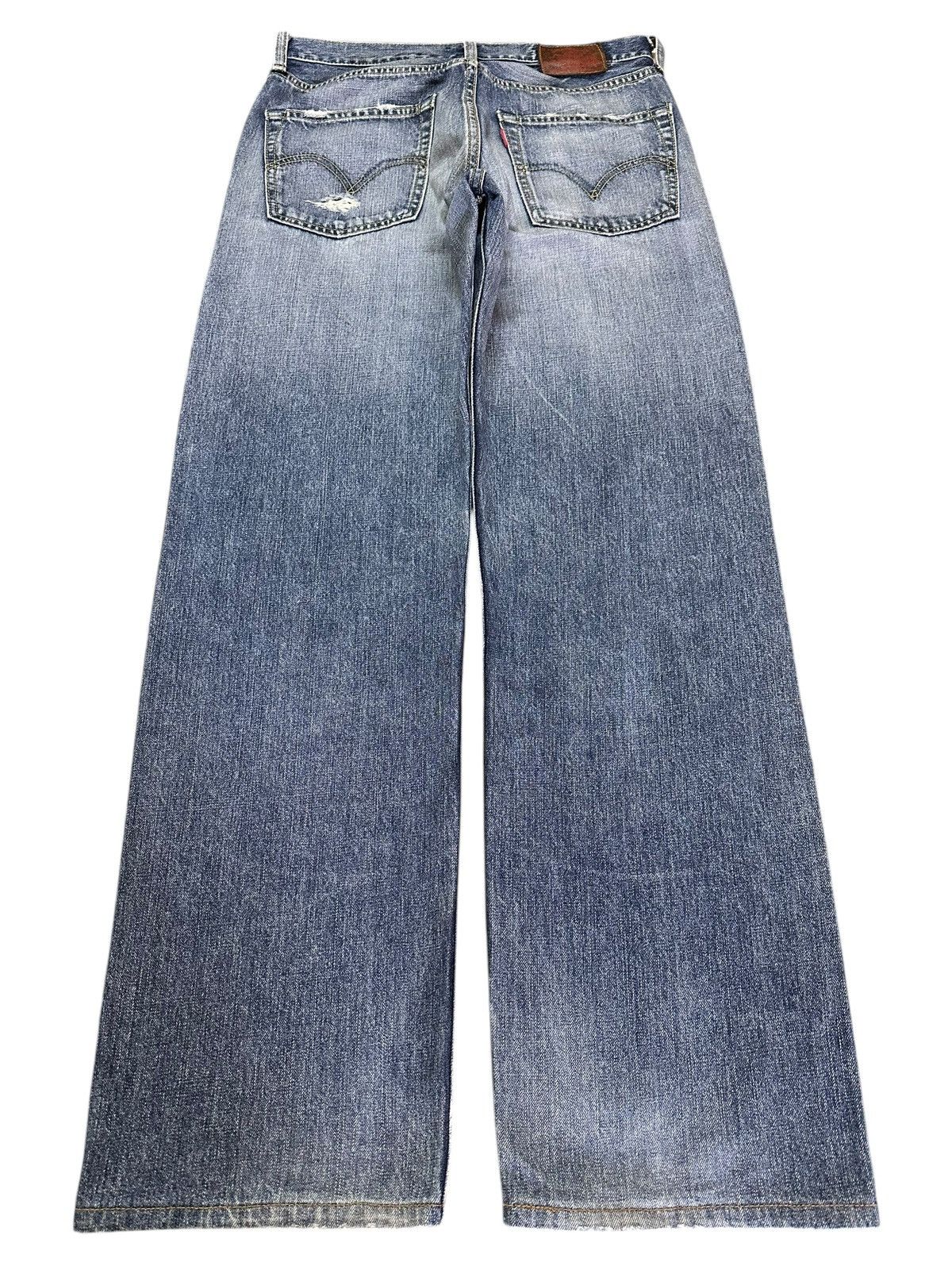 Levi's Vintage 90s Levis 503 Faded Wash Distress Style Baggy Jeans Size US 30 / EU 46 - 2 Thumbnail