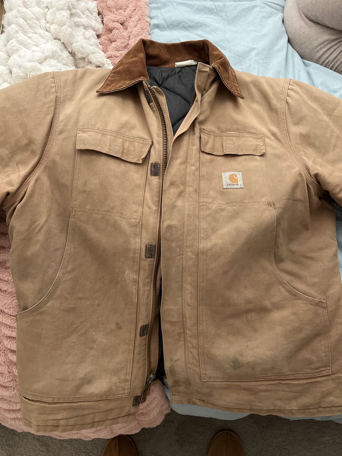 Carhartt × Vintage Vintage Carhartt Work Coat Size US XL / EU 56 / 4 - 2 Thumbnail