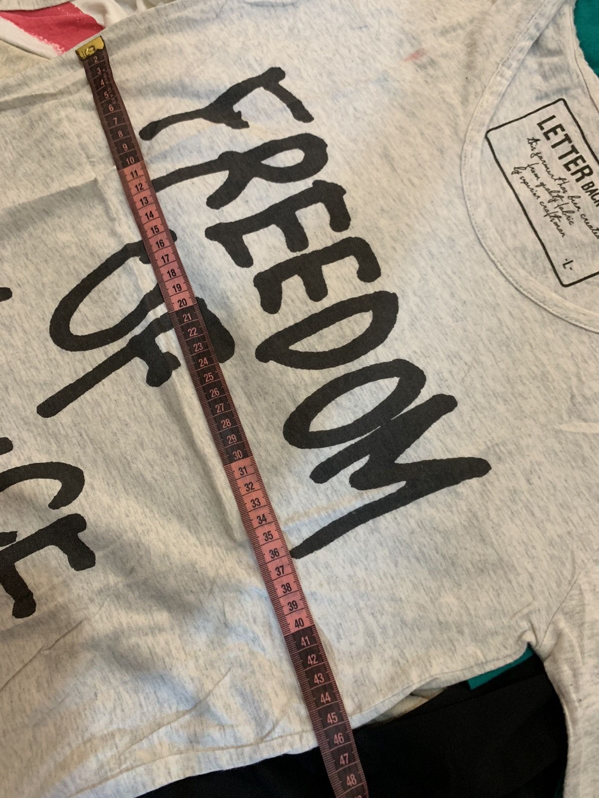 Japanese Brand Latter Back Number x fredom of choice Size US L / EU 52-54 / 3 - 6 Thumbnail